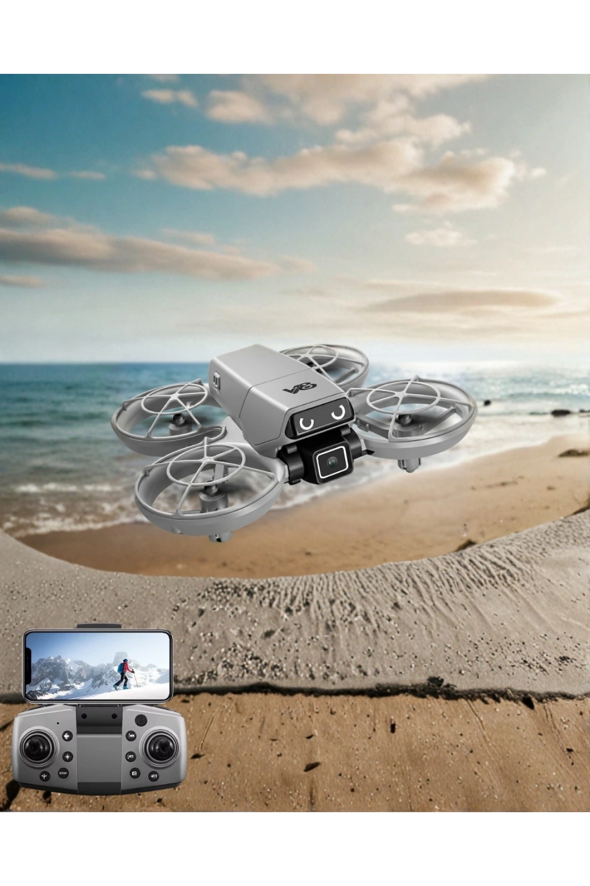 Mini Drone Fotoğraf ve Video Çekimli Optical Hover Sistemli