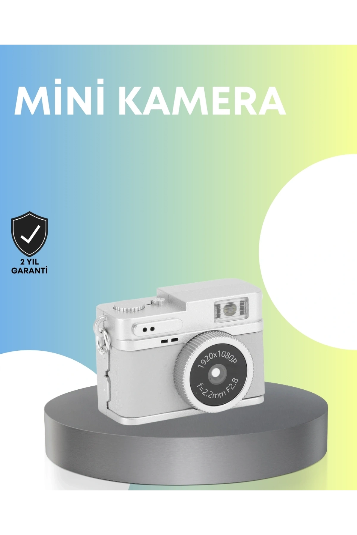 Mini Retro Dijital Kamera 1080P Full HD Dahili 128GB Hafızalı