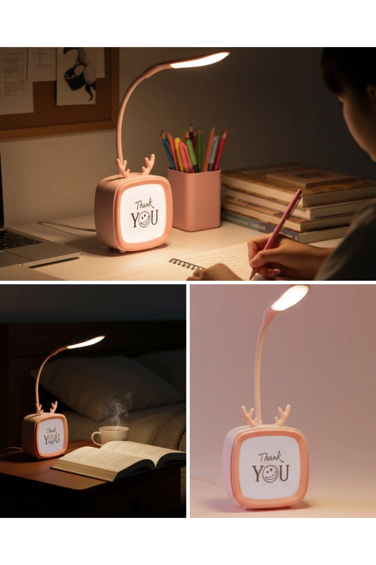 Modern Tasarımlı Şarj Edilebilir LED Gece Lambası