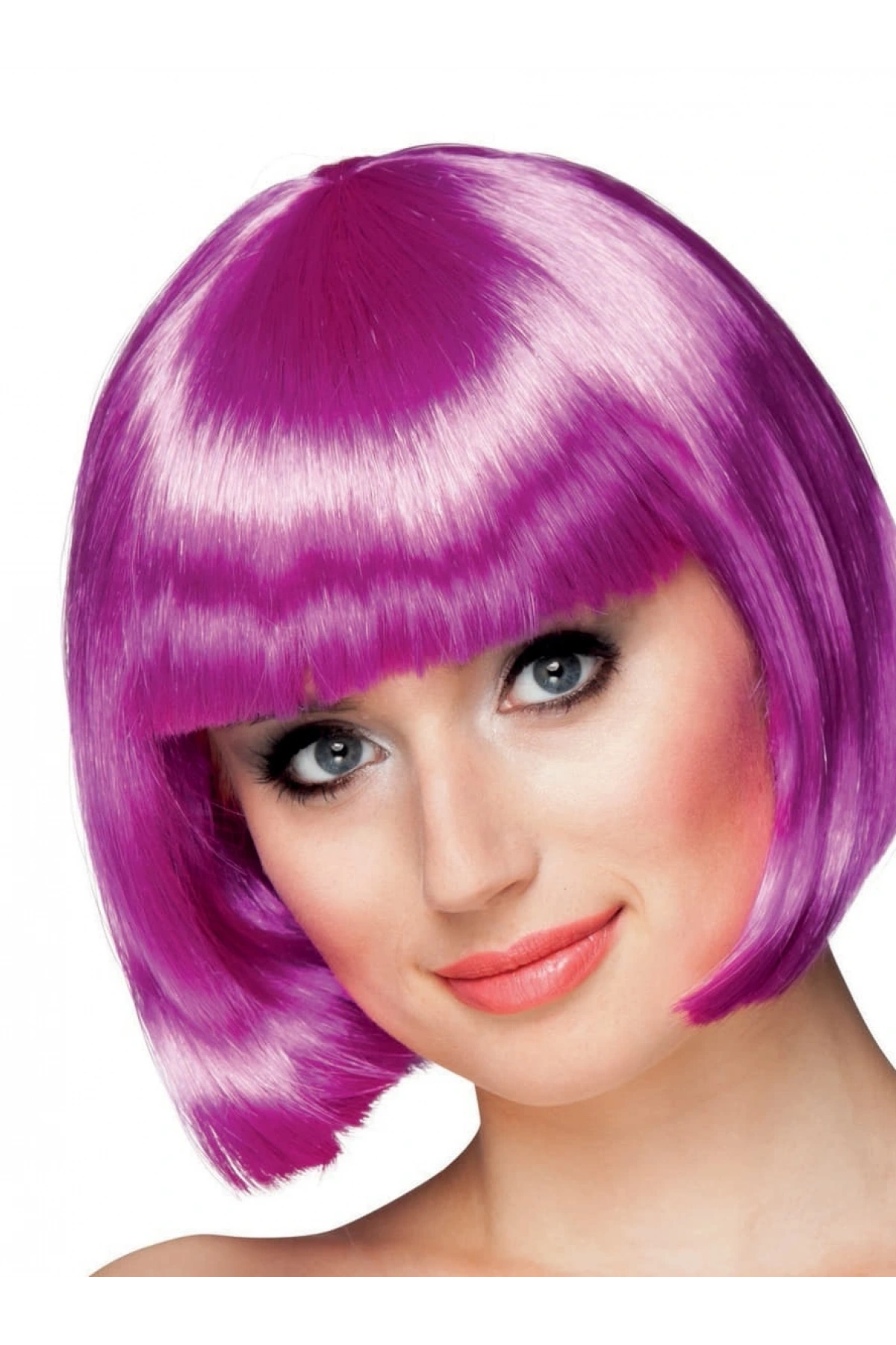 Mor Renk Parti Peruğu Küt Saç (5047)