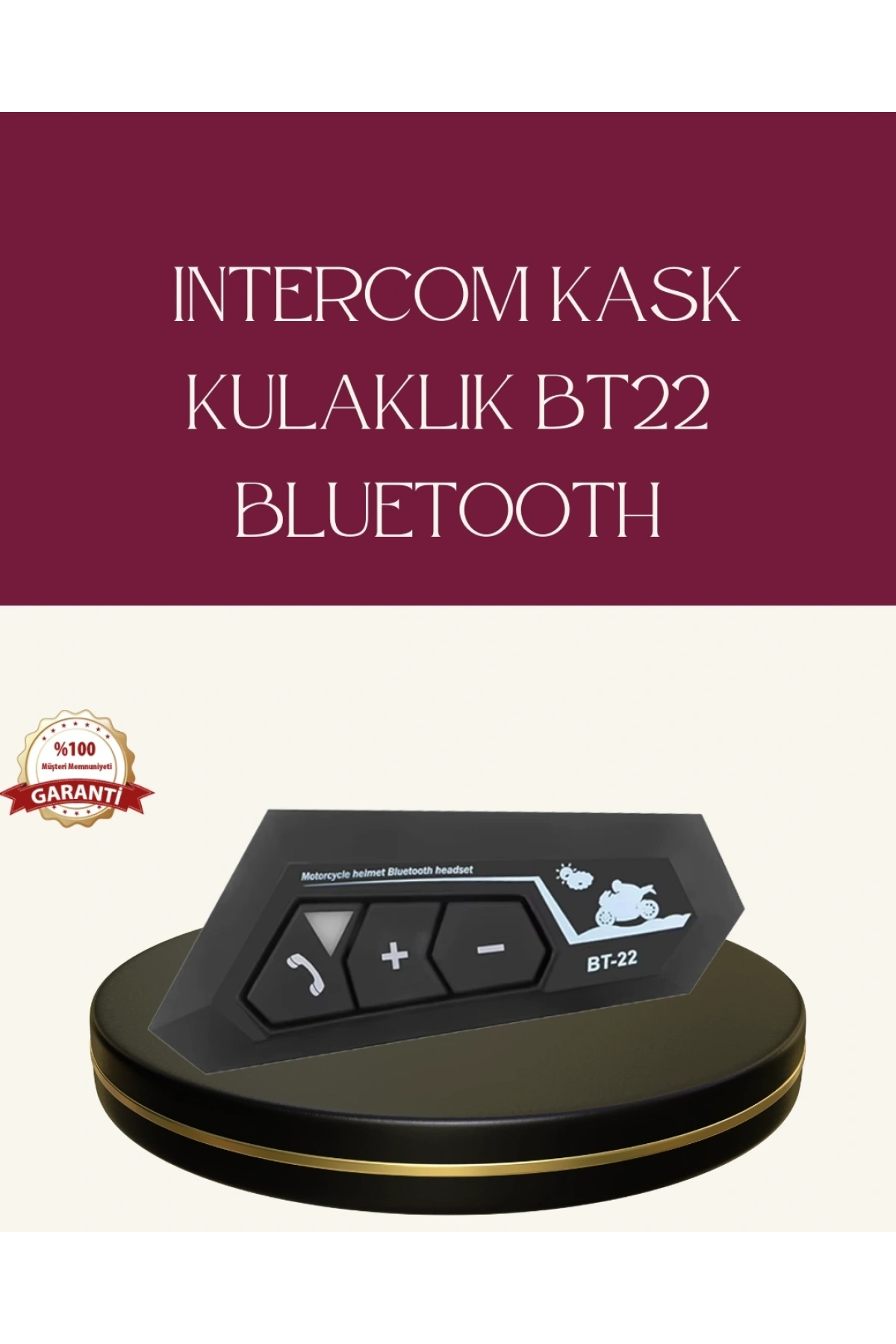 Motosiklet Sürüşleri İçin BT22 Kask Bluetooth Kulaklık Mikrofonlu