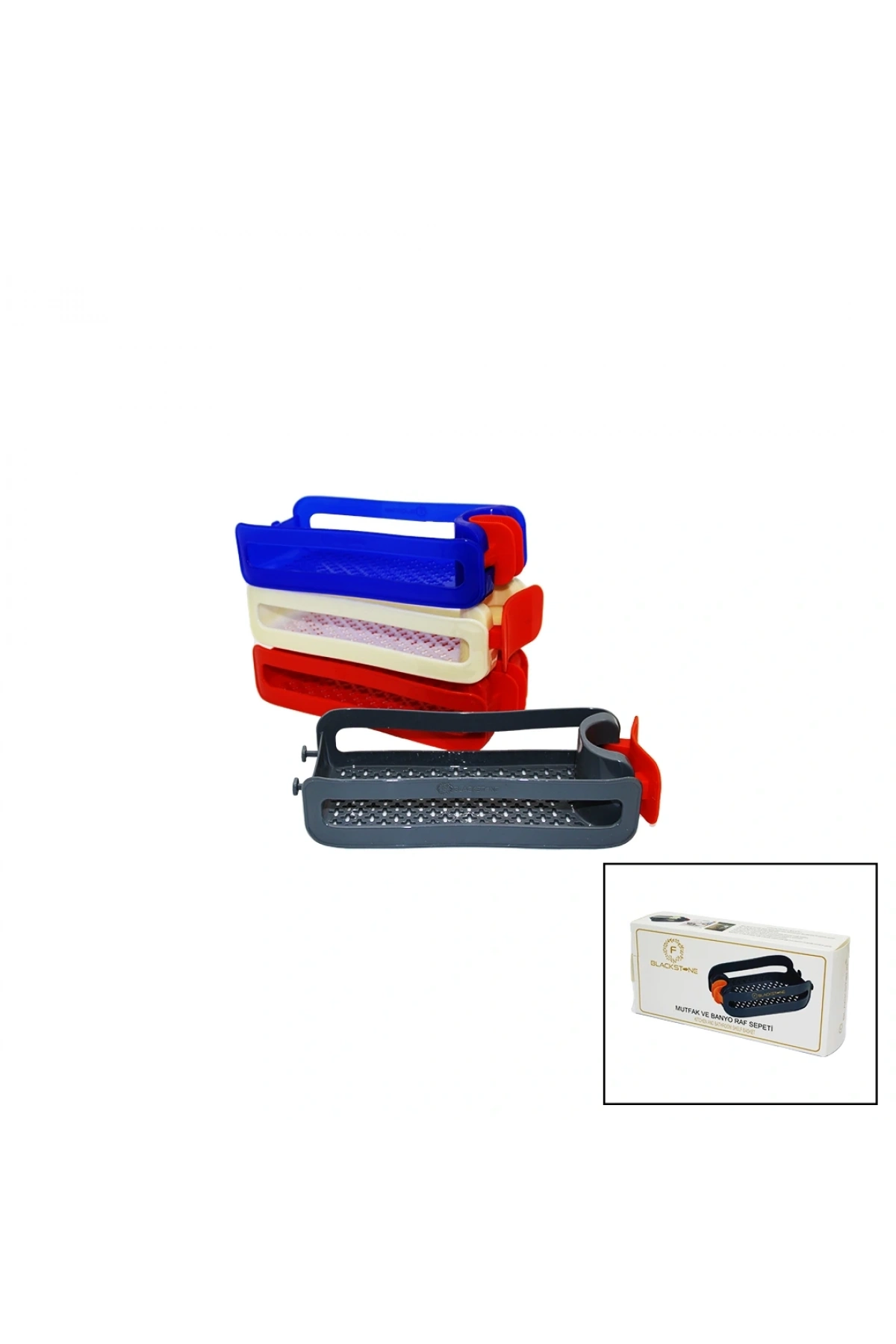 MUTFAK VE BANYO RAF SEPETİ SİLİKON TUTACAKLI 21-30MM (5047)