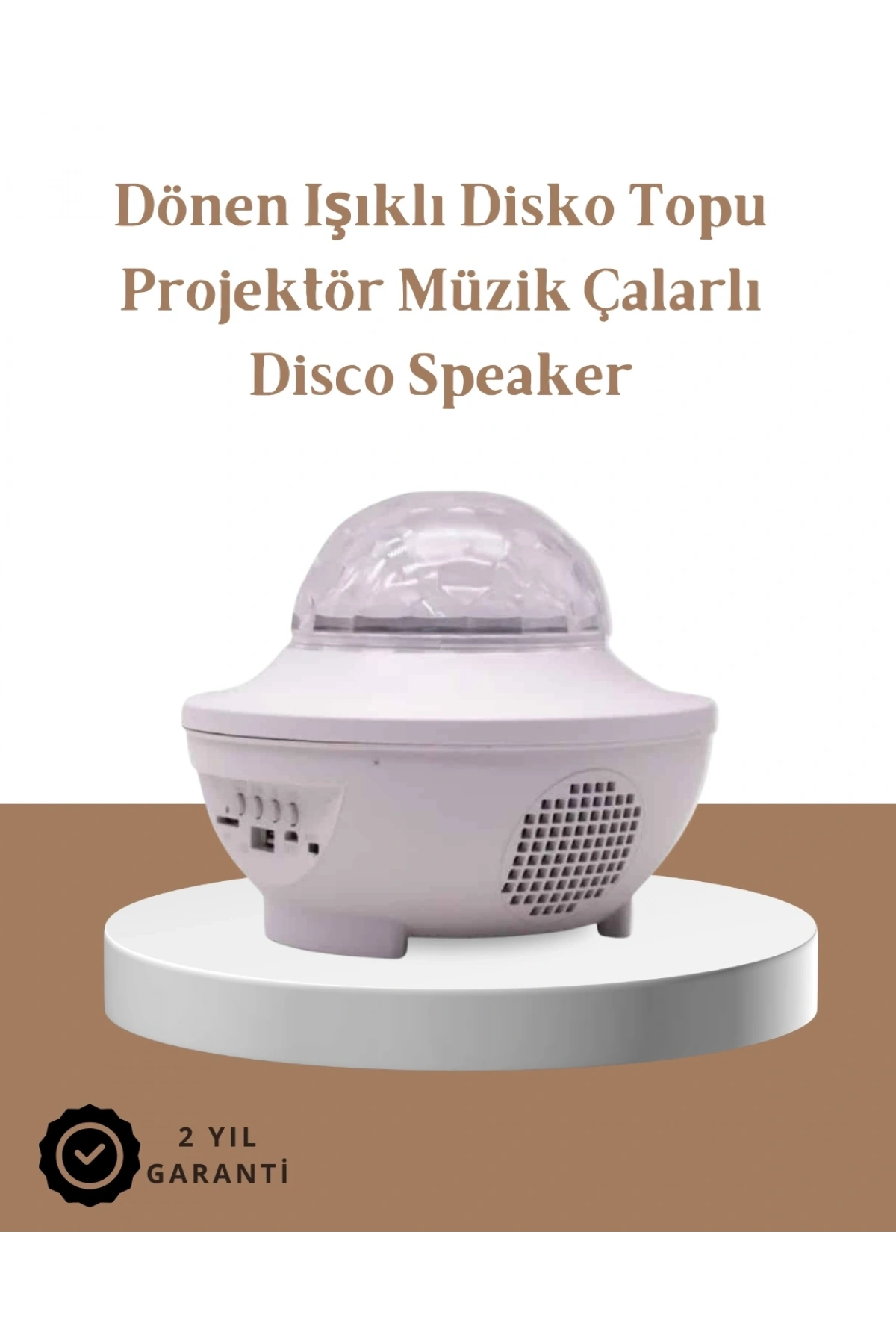 Müzik Ritimli Işık Değişimi & Dönen Dalga Efekti – Galaxy Projektör