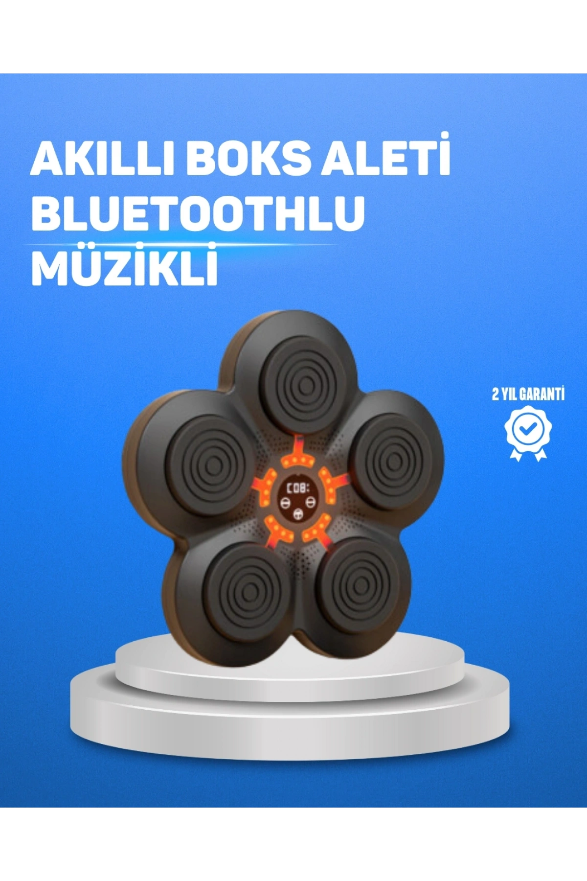 Müzikli Boks Duvar Paneli Akıllı Işık Sistemli Refleks ve Kondisyon Aleti