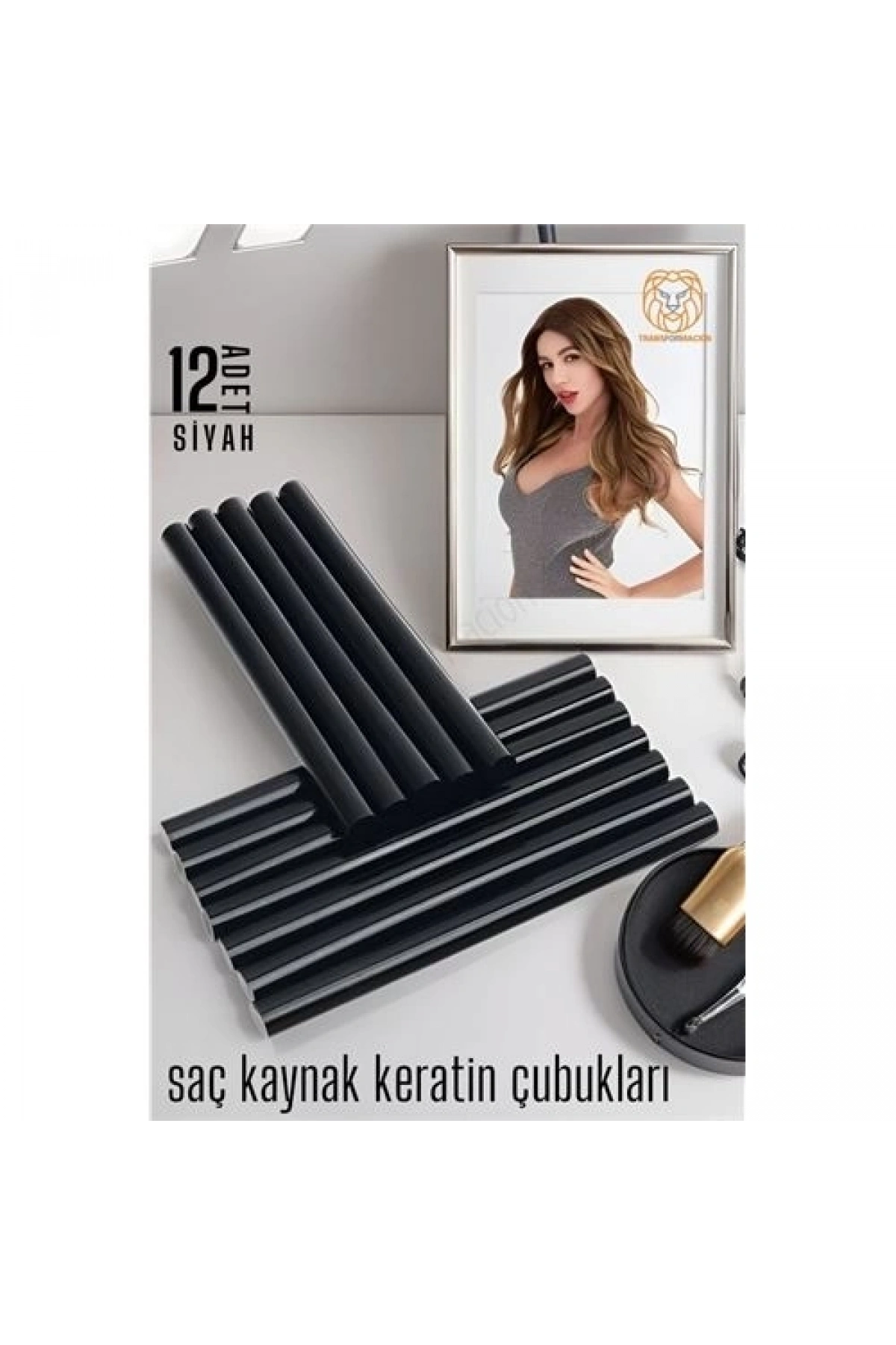 Nano Keratin Kaynak Çubukları 12 ADET SİYAH Absolute 720351