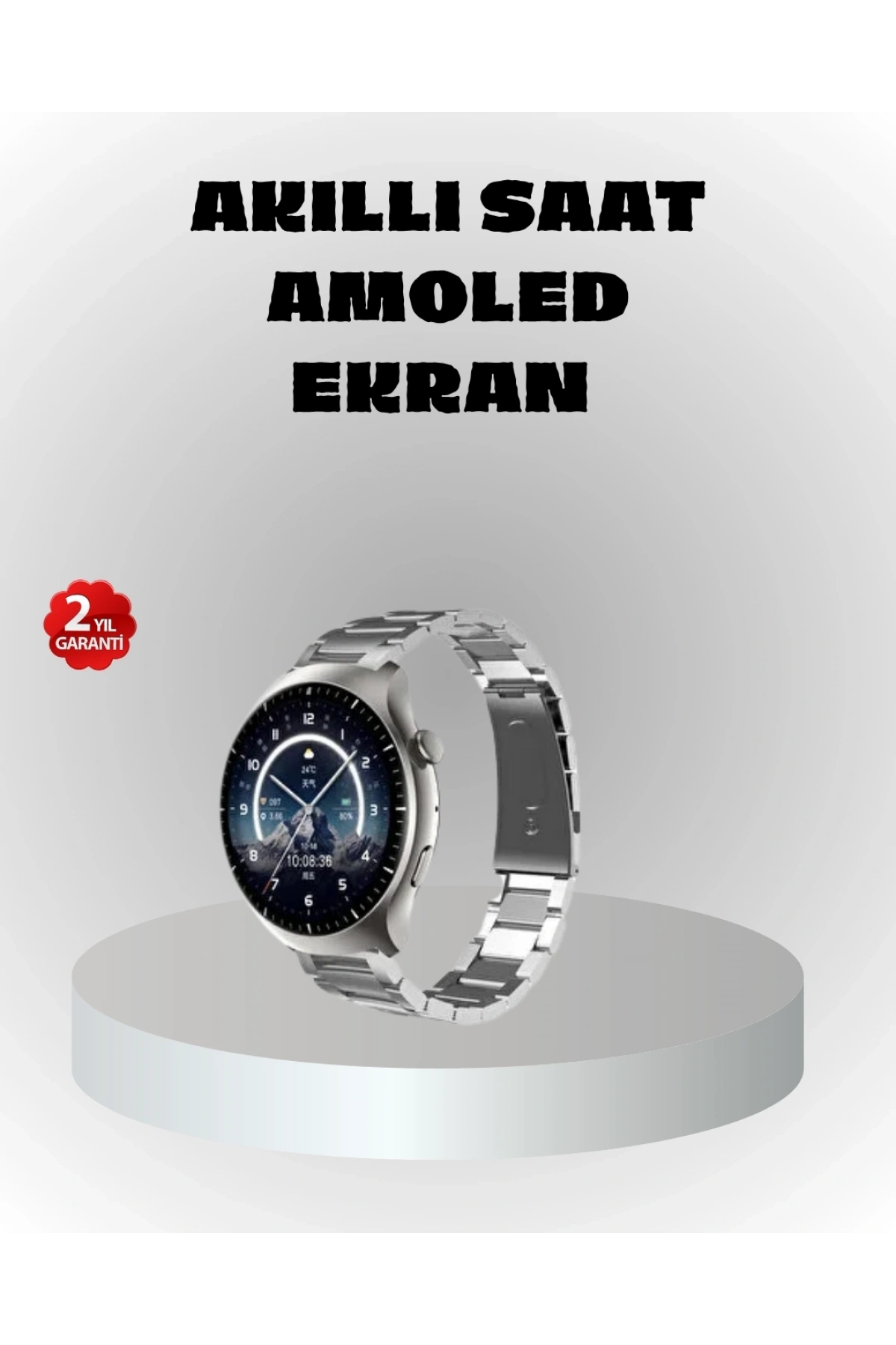 NFC Destekli Akıllı Saat – Kablosuz Şarj & Sesli Arama Özelliği