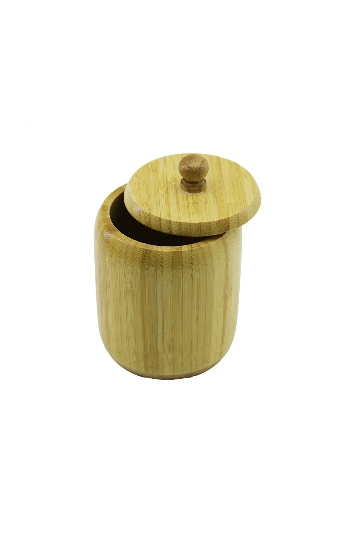 NO-10 AHŞAP - BAMBU ŞEKERLİK KAPAKLI ÇAP: 9CM DERİNLİK: 10.5CM (5047)