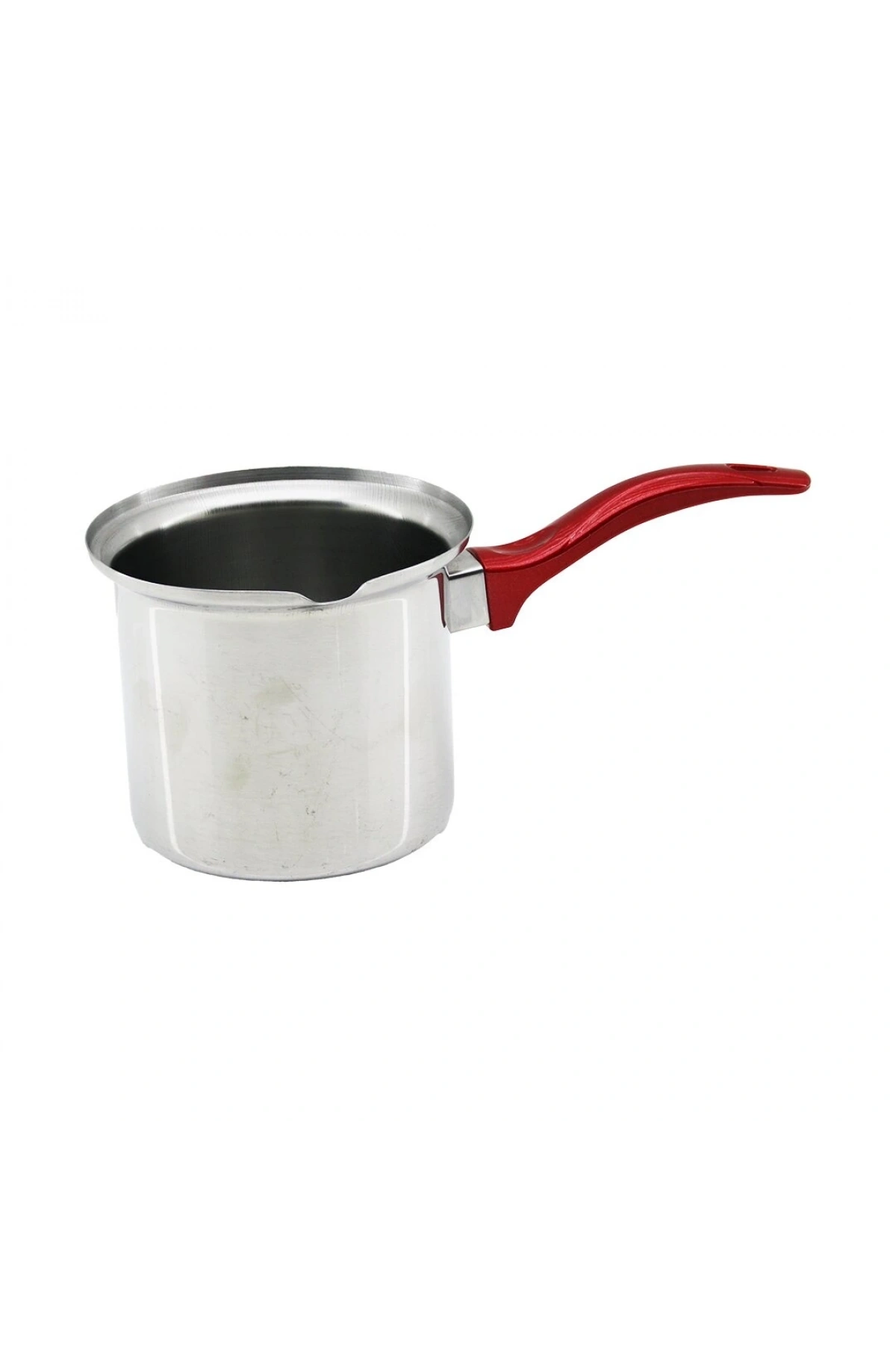NO-6  ÇELİK CEZVE  KIRMIZI KULP (5047)