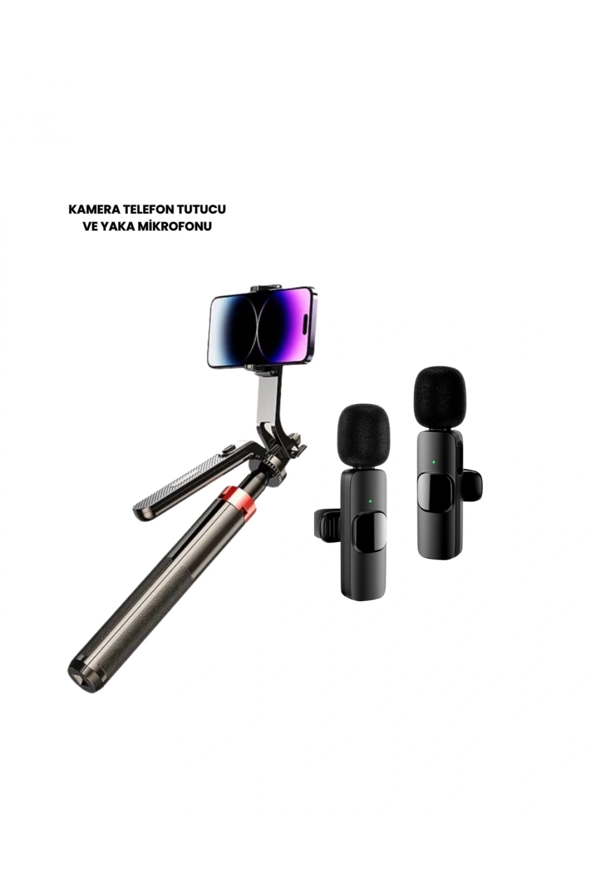 NPL2S TRİPOT +K11 YAKA MİKROFONU SET