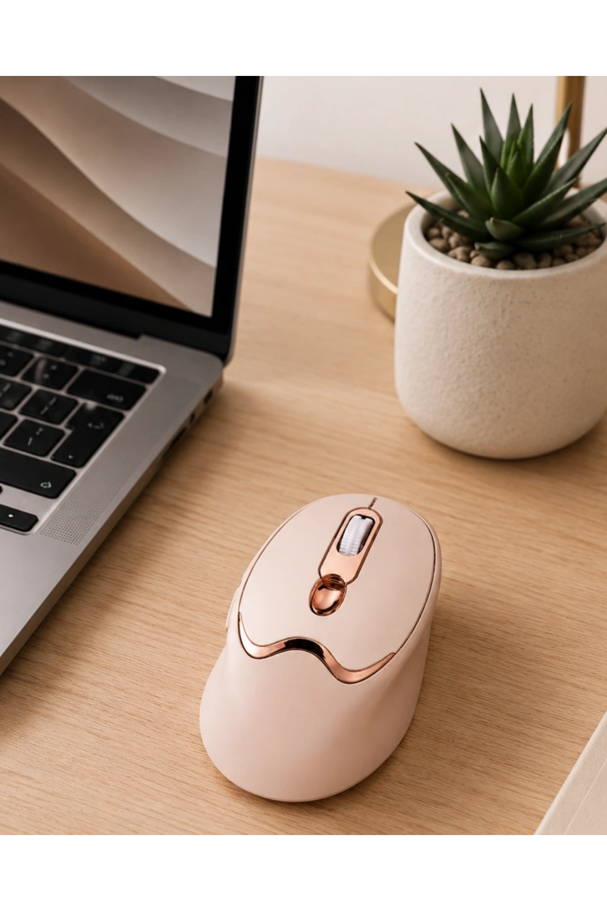 Ofis ve Laptop Kullanımına Uygun Şarjlı Wireless Mouse Sessiz Tuşlu