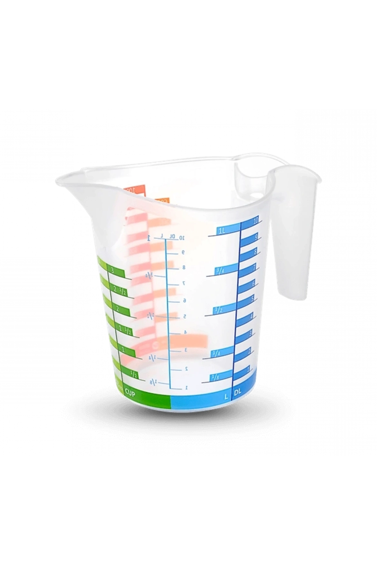 Ölçü Kabı Dereceli Renkli 1000 ML