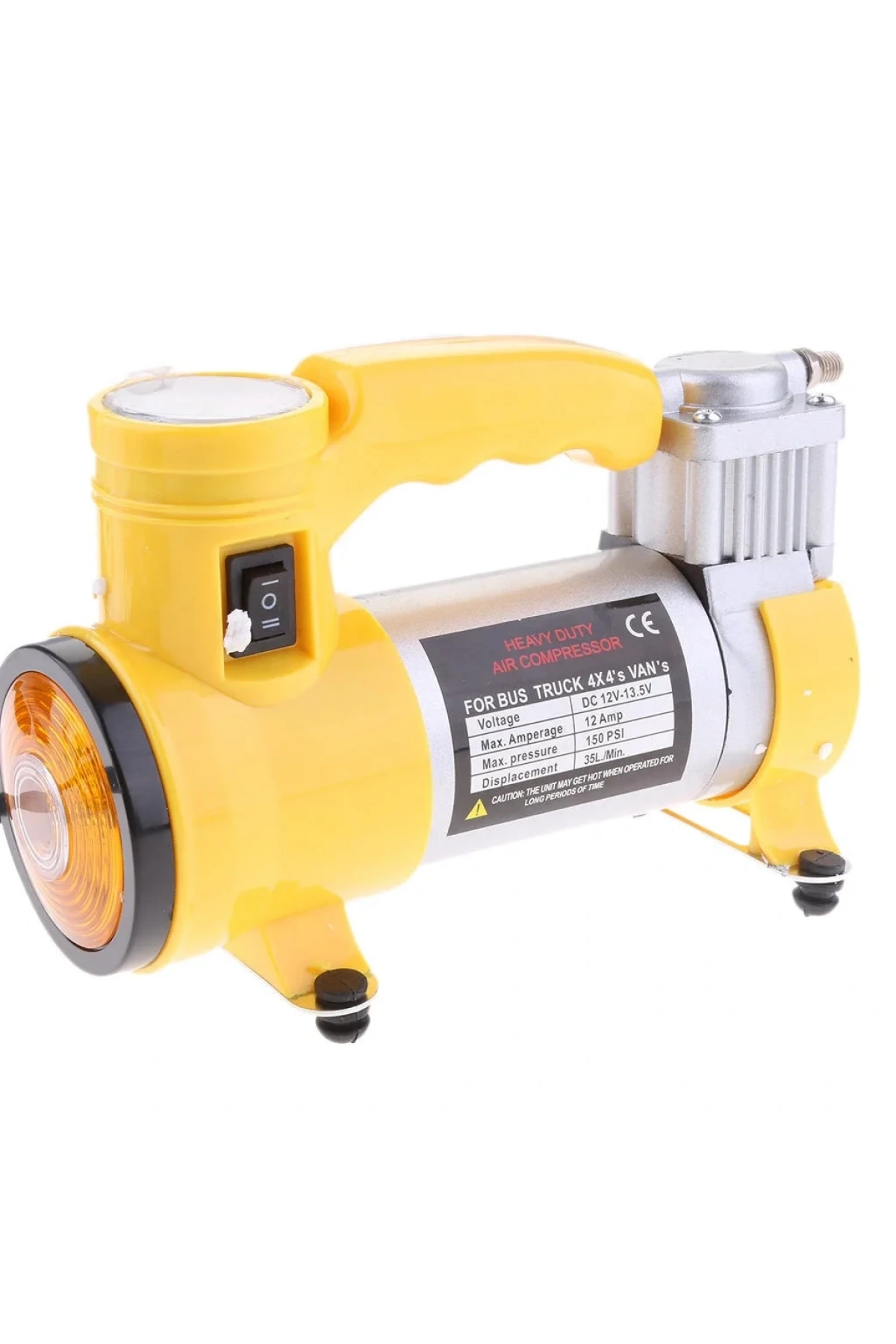 Oto Araba Lastik Şişirme Kompresörü Pompası Işıklı 150 Psı YAGE (5047)