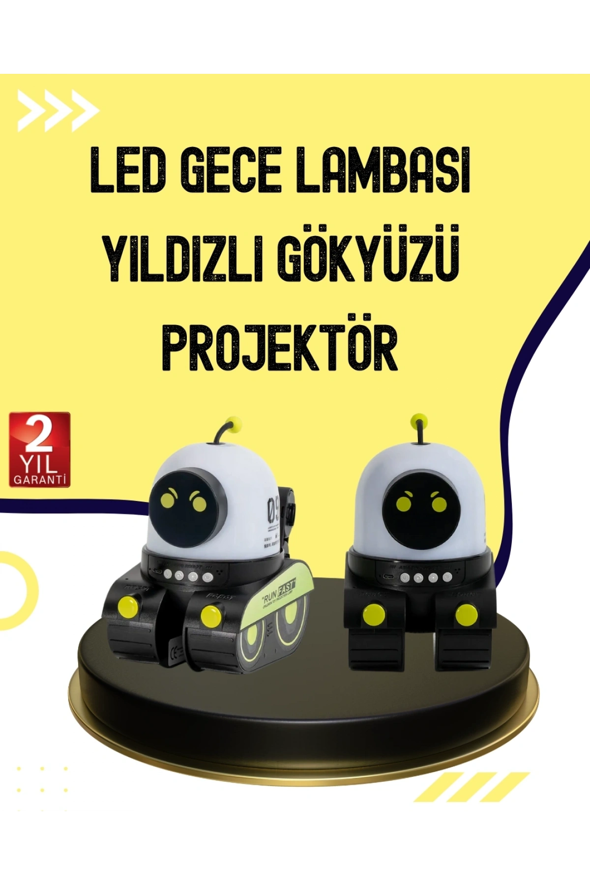 Otomatik Döner Slaytlı Üç Parlaklık Ayarlı Projektör Lamba
