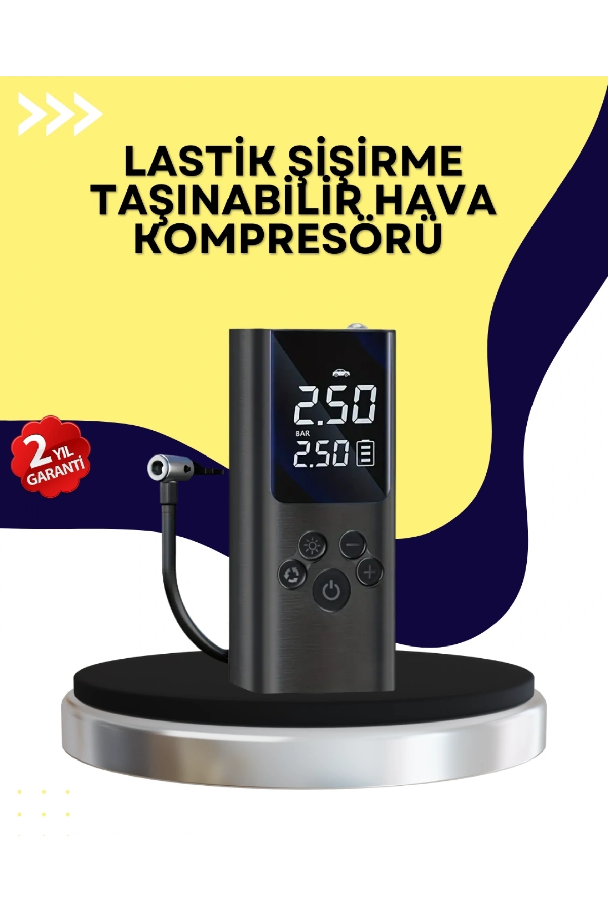 Otomatik Kapanmalı Dijital Lastik Şişirme Pompası