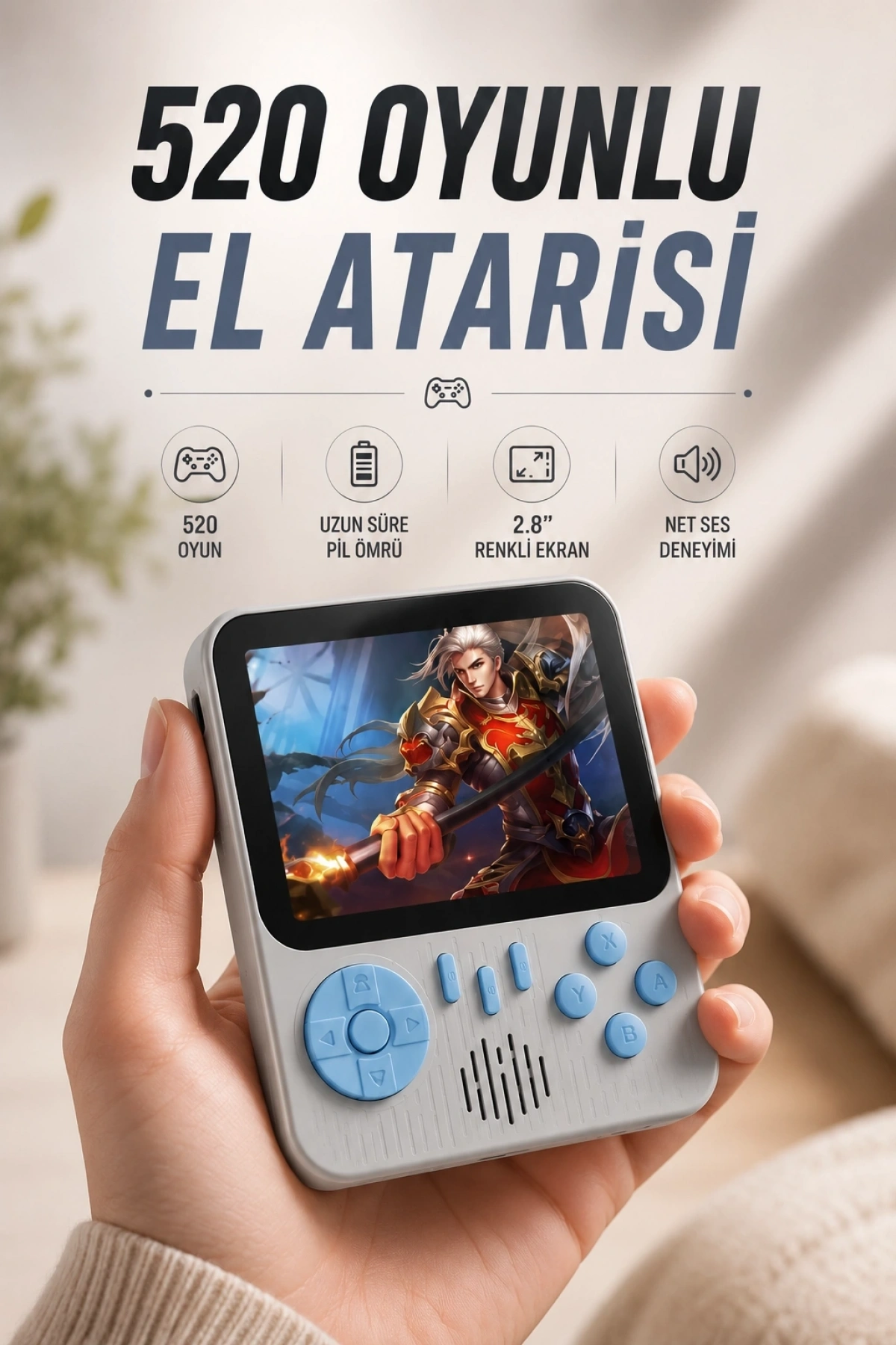 Oyun Konsolu Retro Oyun Konsolu Tvye Bağlanabilir Taşınabilir