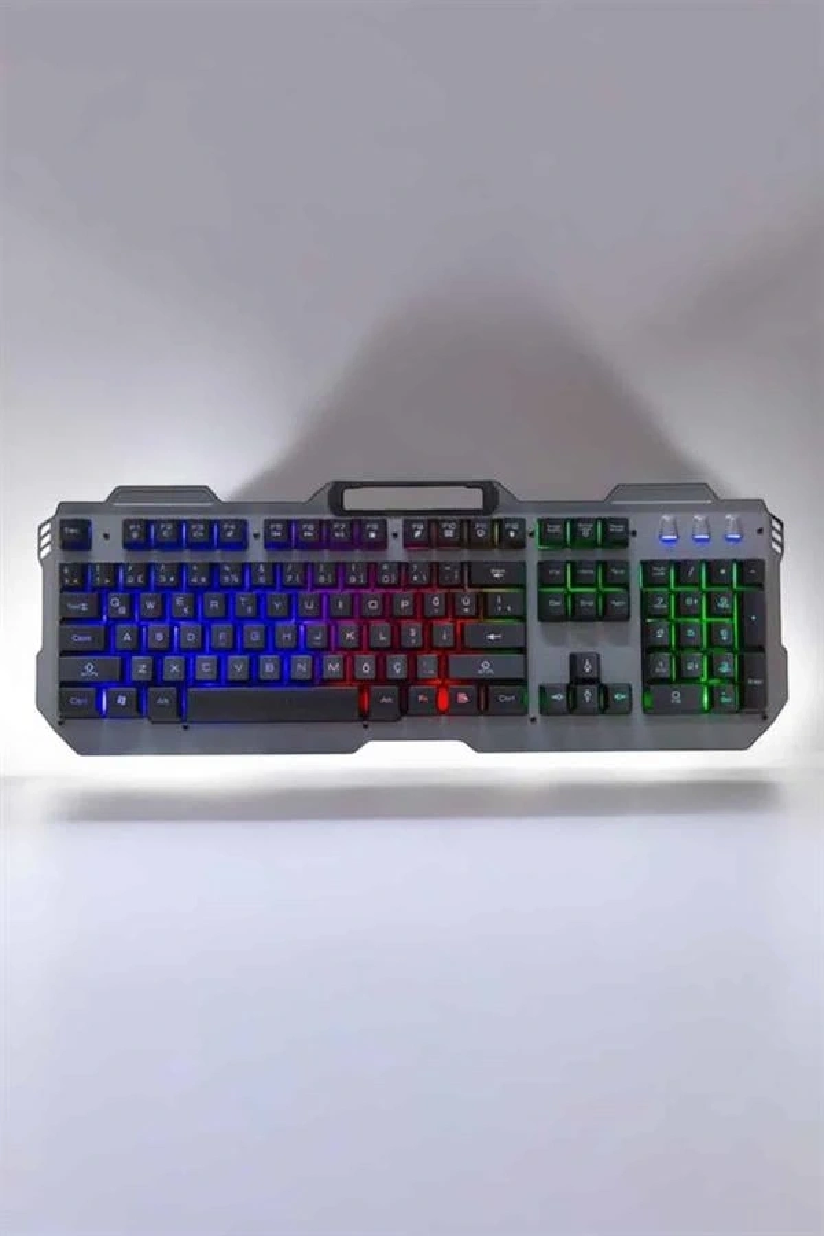 Oyuncu Klavyesi Q Klavye RGB Işıklı Mouse Hediyeli