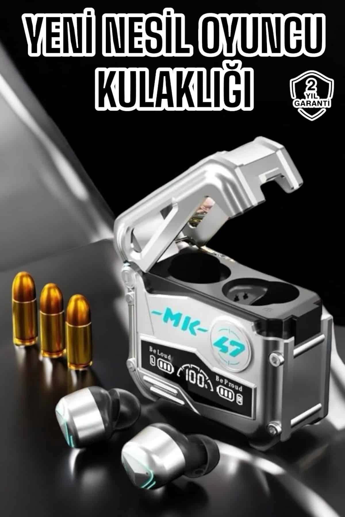 Oyuncu Kulaklığı Bluetooth Bağlantılı ANC Özelliği 5.0 Bluetooth
