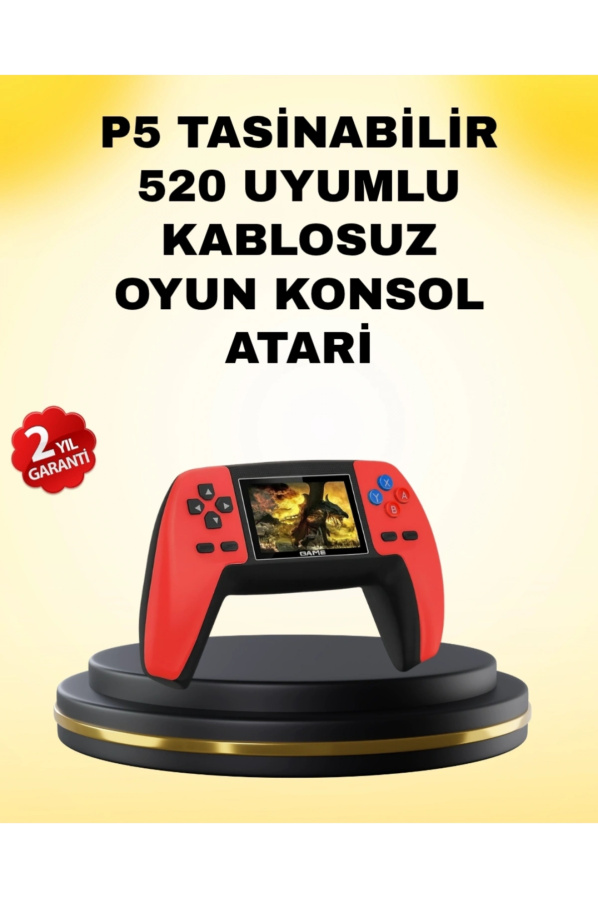 P5 Retro GamePad 520 Oyunlu TV ve Elde Oynanabilir Konsol