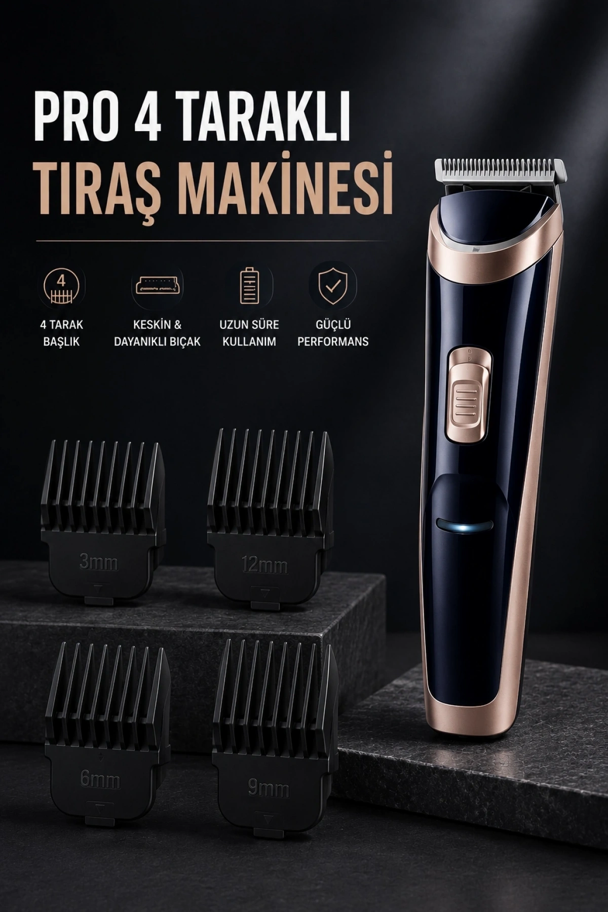 Paslanmaz Çelik lı Hassas Çelik lı Tıraş Makinesi