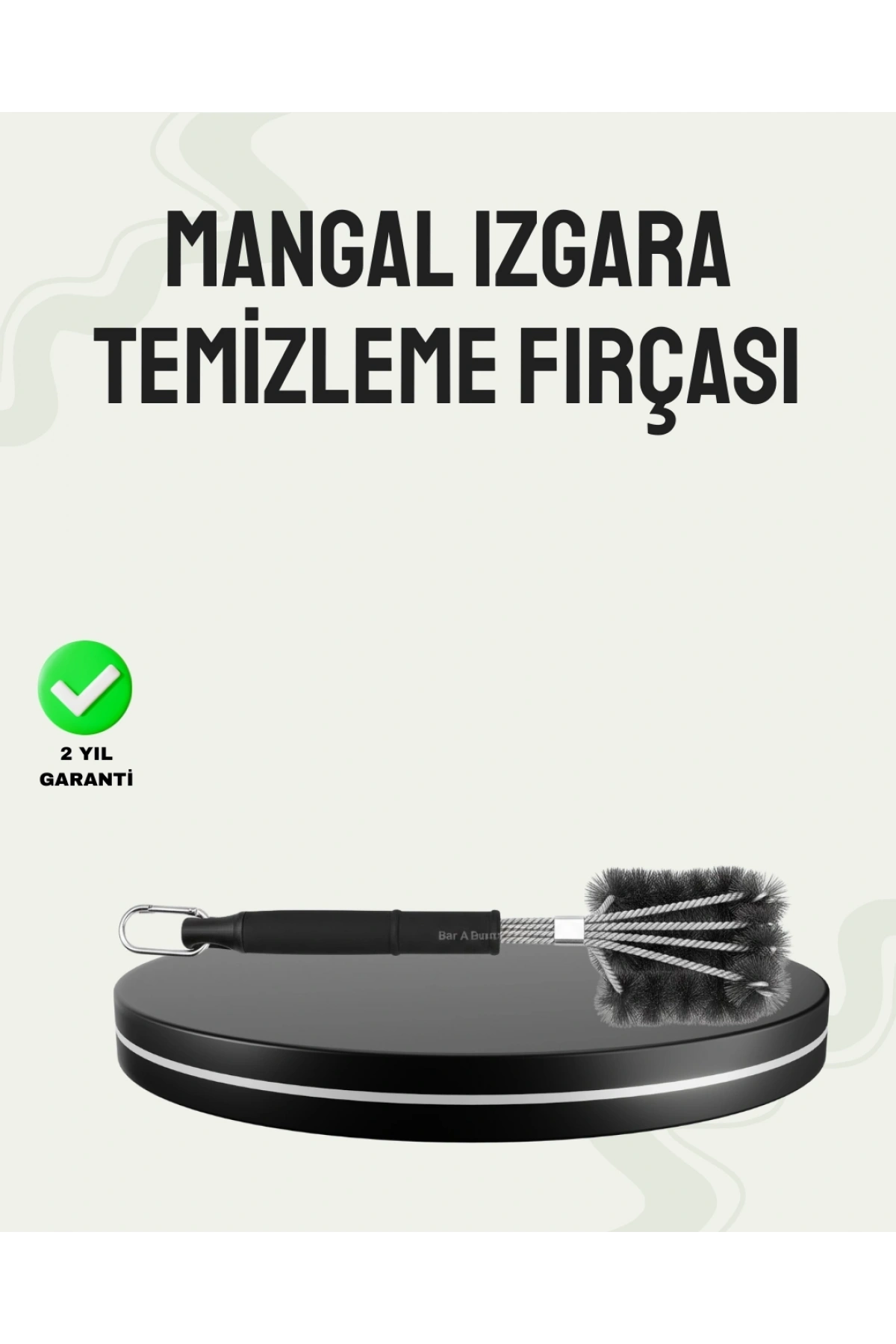 Paslanmaz Çelik Telli Mangal Temizlik Fırçası