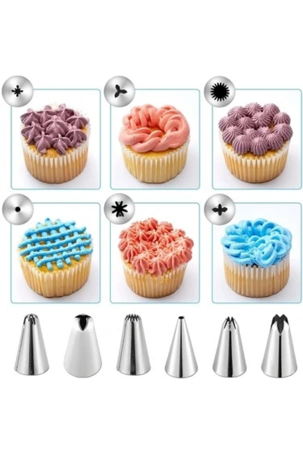 Pasta Krema Torbası Ucu 6 Lı (0177)