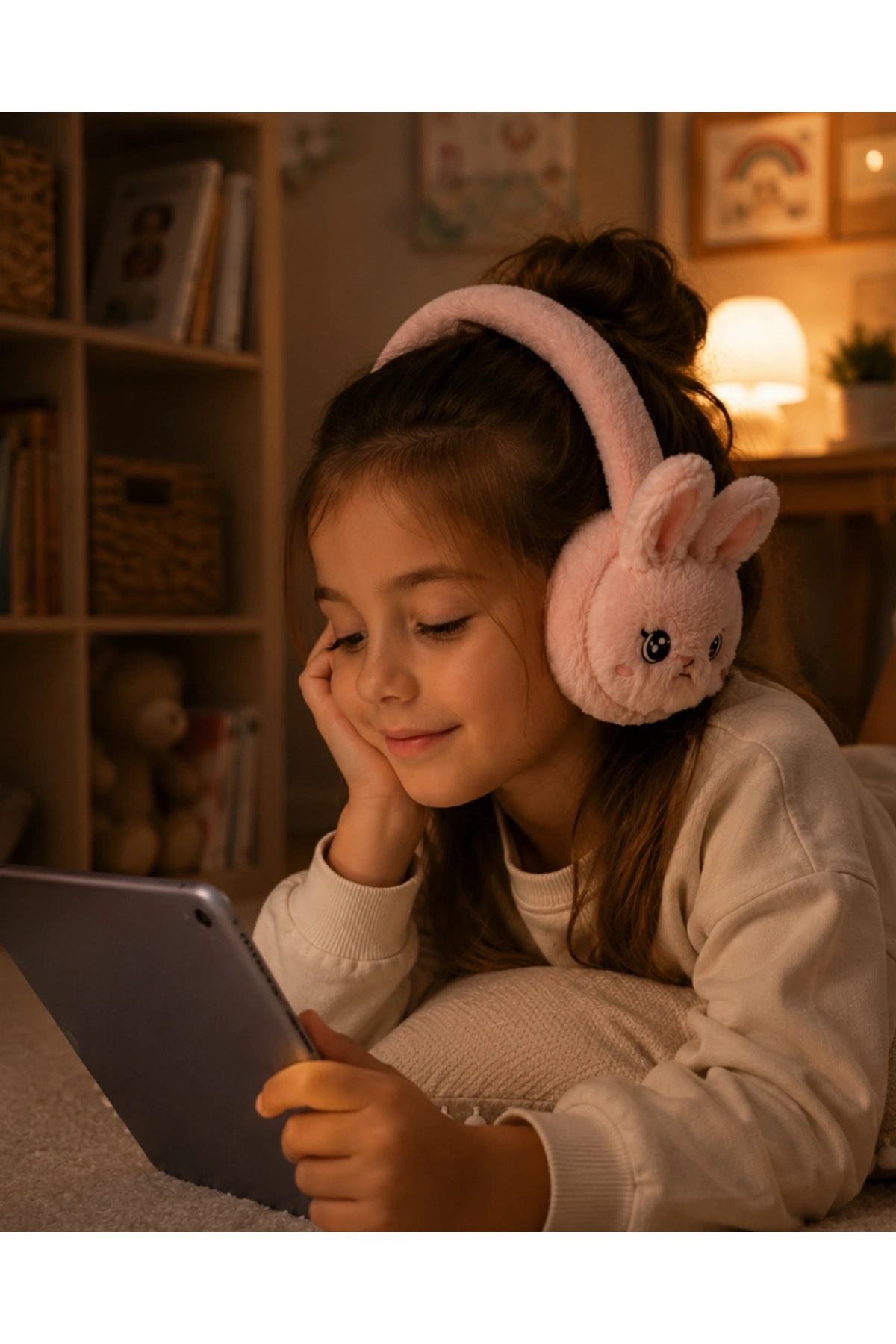 Peluş Bluetooth Kulaküstü Kulaklık Şarjlı Mikrofonlu TF Kart Destekli