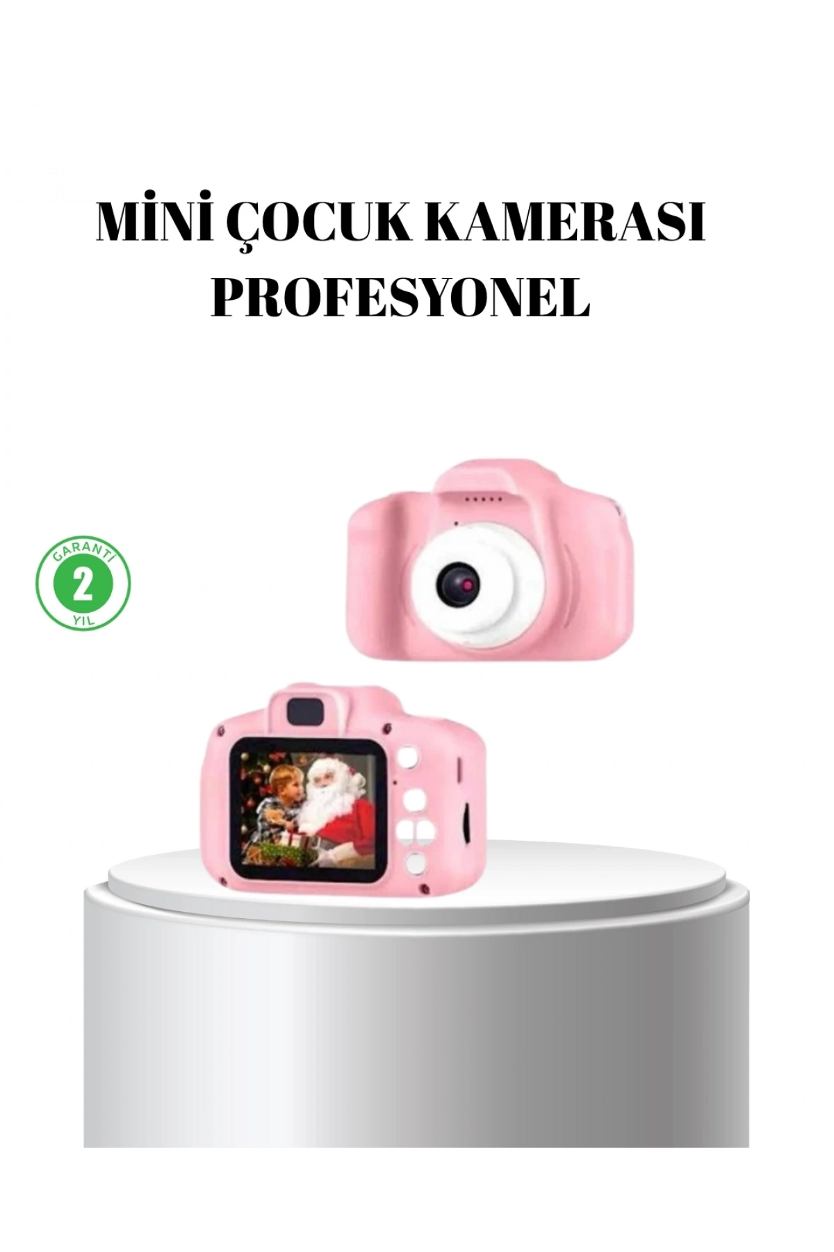 Pembe Mini 1080p HD Çocuk Kamera – 8MP, Video Kaydı,TF Kart Destekli