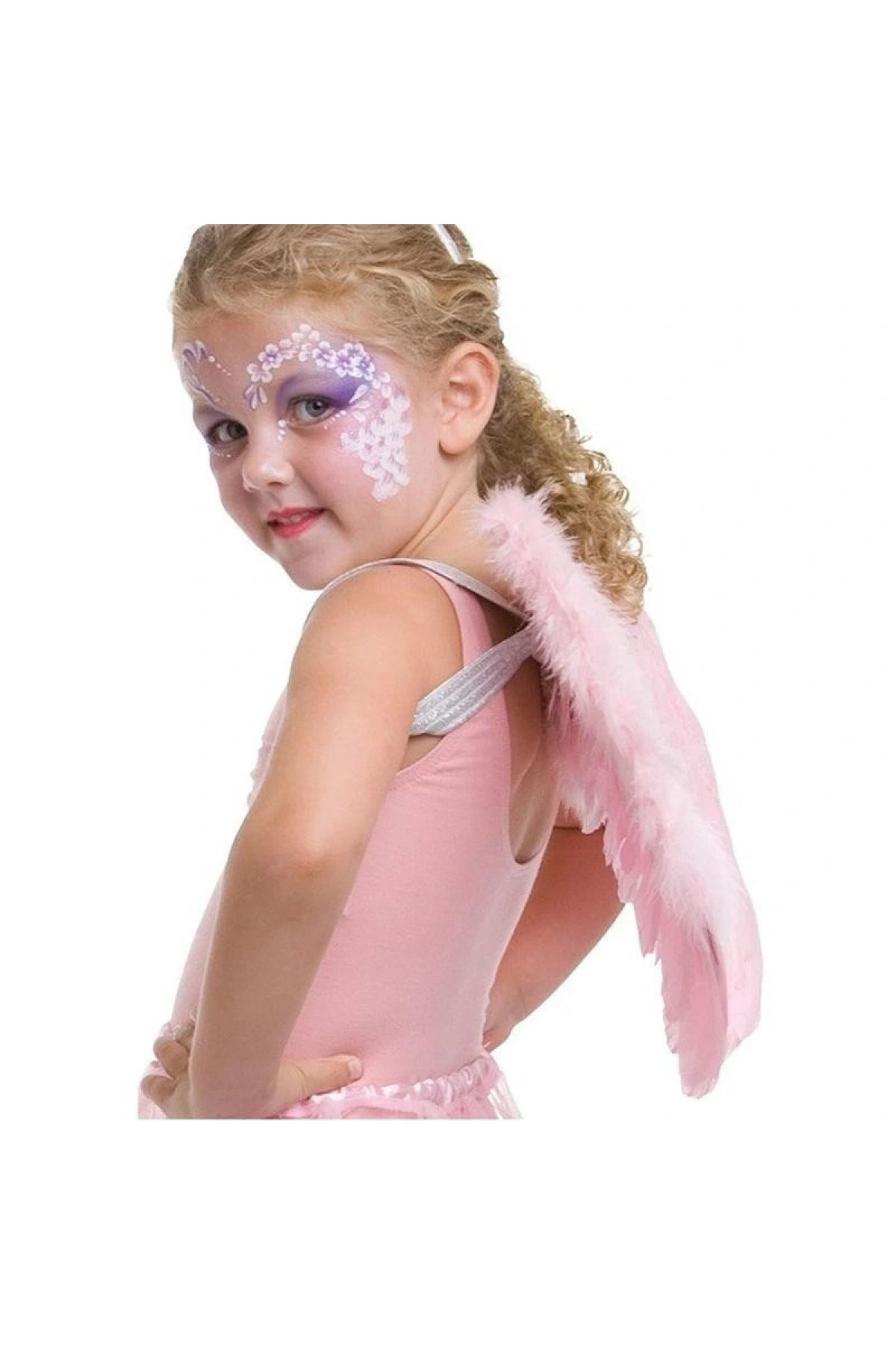 Pembe Renkli Orta Boy Çocuk Melek Kanadı 40x60 cm (5047)