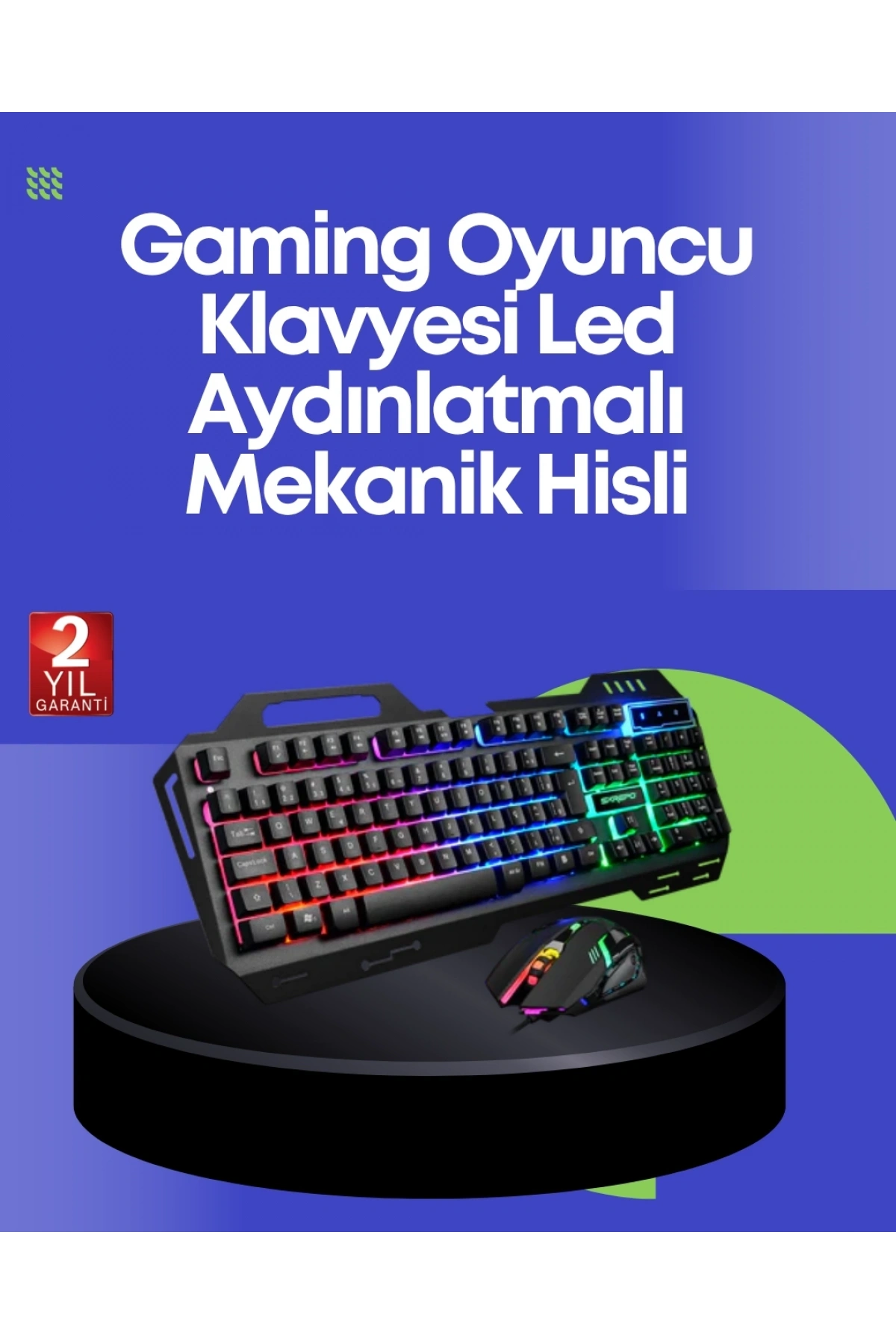 PG8018 LED Aydınlatmalı Mekanik Klavye Mouse – Oyunlarda Üstün Performans
