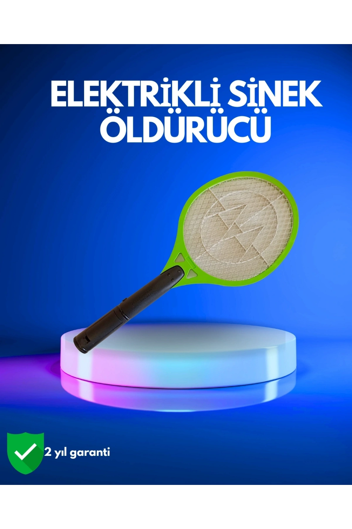 Pil ile Çalışan Elektrikli Sivrisinek Raketi | Kimyasal İçermeyen Hijyenik Çözüm
