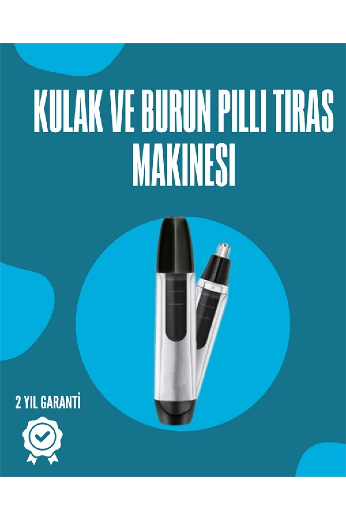 Pil ile Çalışan Kulak, Burun ve Kaş Tımar Cihazı