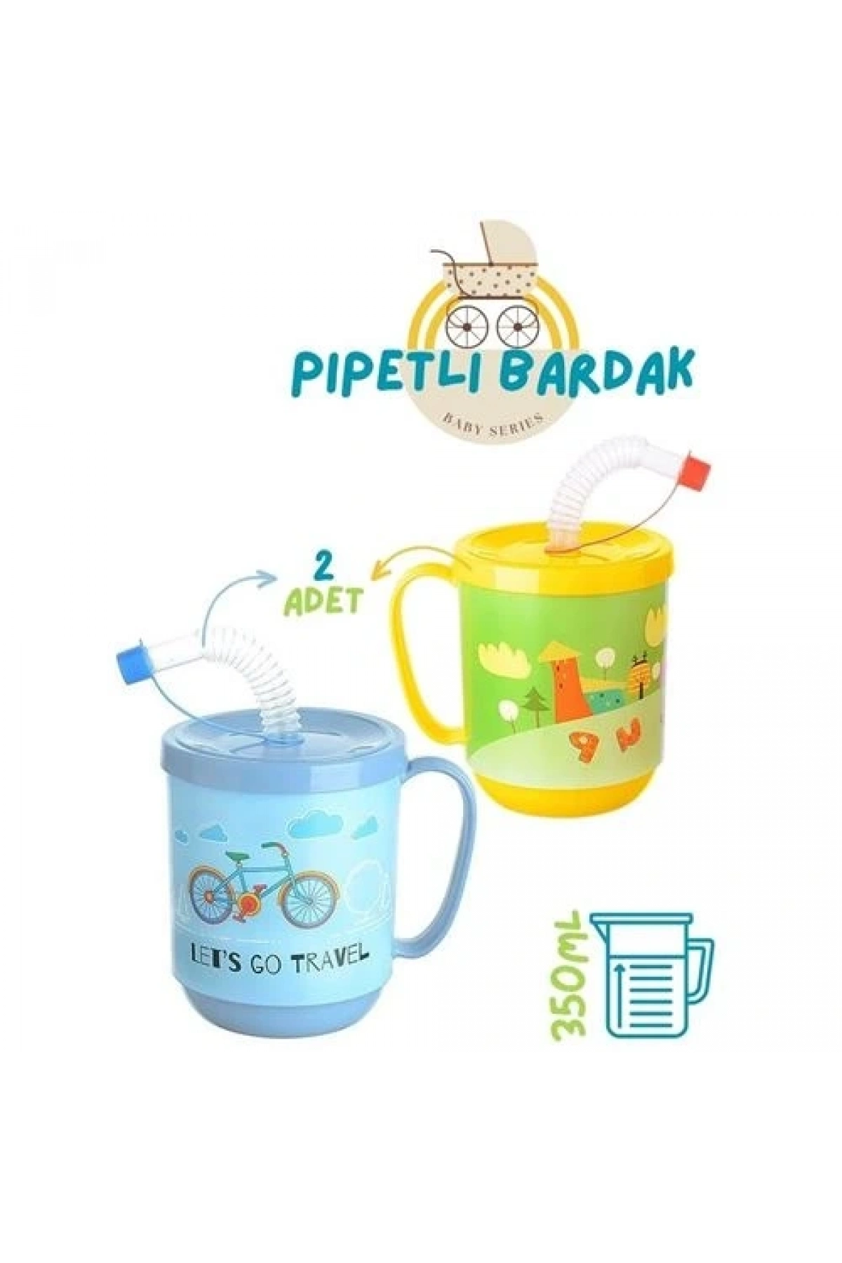 Pipetli Bardak 2 li Momma Design