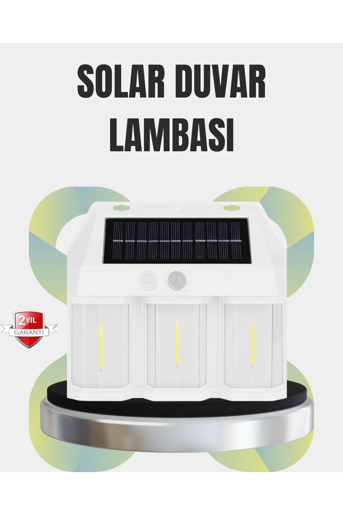 PIR Sensörlü Solar Lamba – Otomatik Şarj ve Gece Aydınlatma
