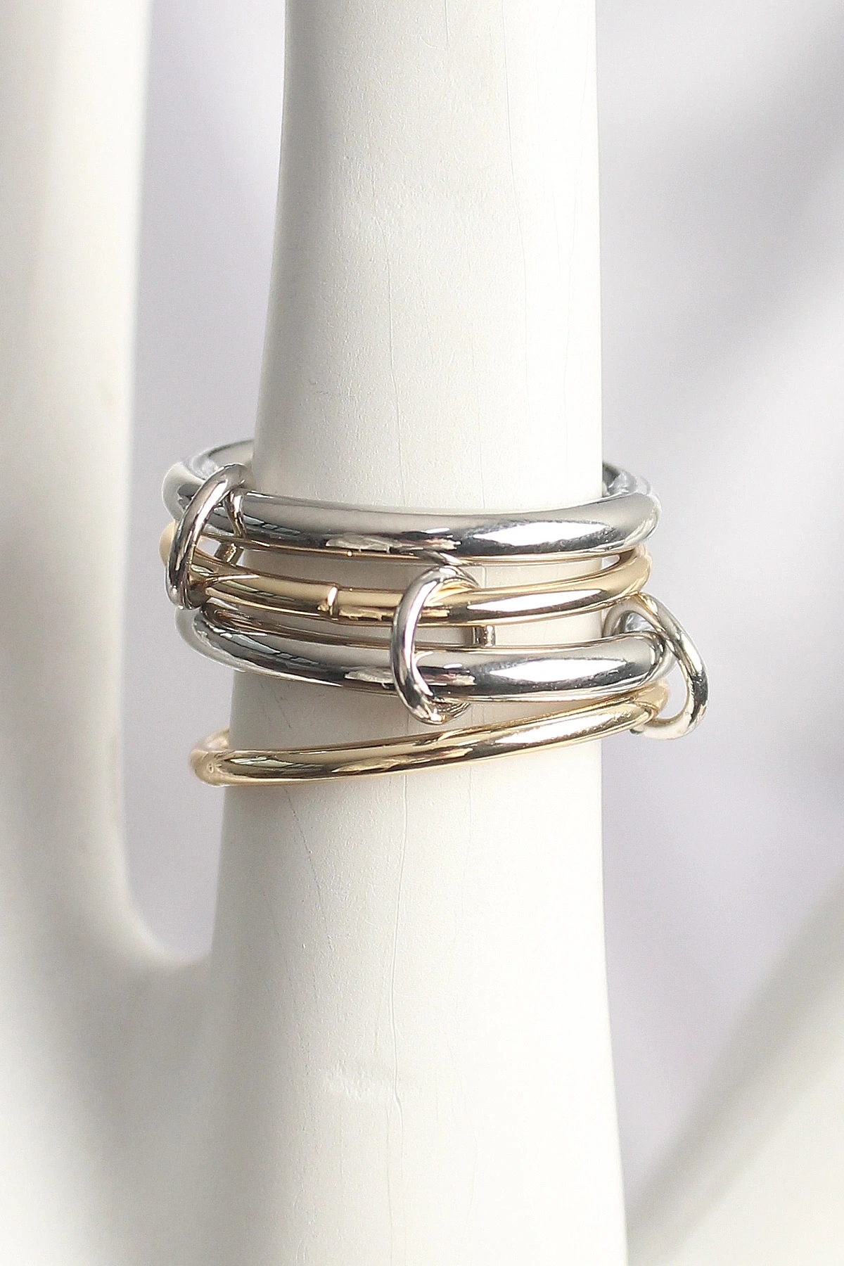 Pirinç Mix Renk 4Lü Model Kadın Yüzük