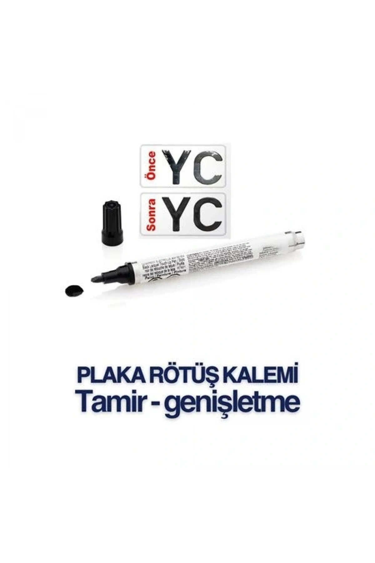 Plaka Yazma Rötüş Kalemi Plaka Kalemi SİYAH