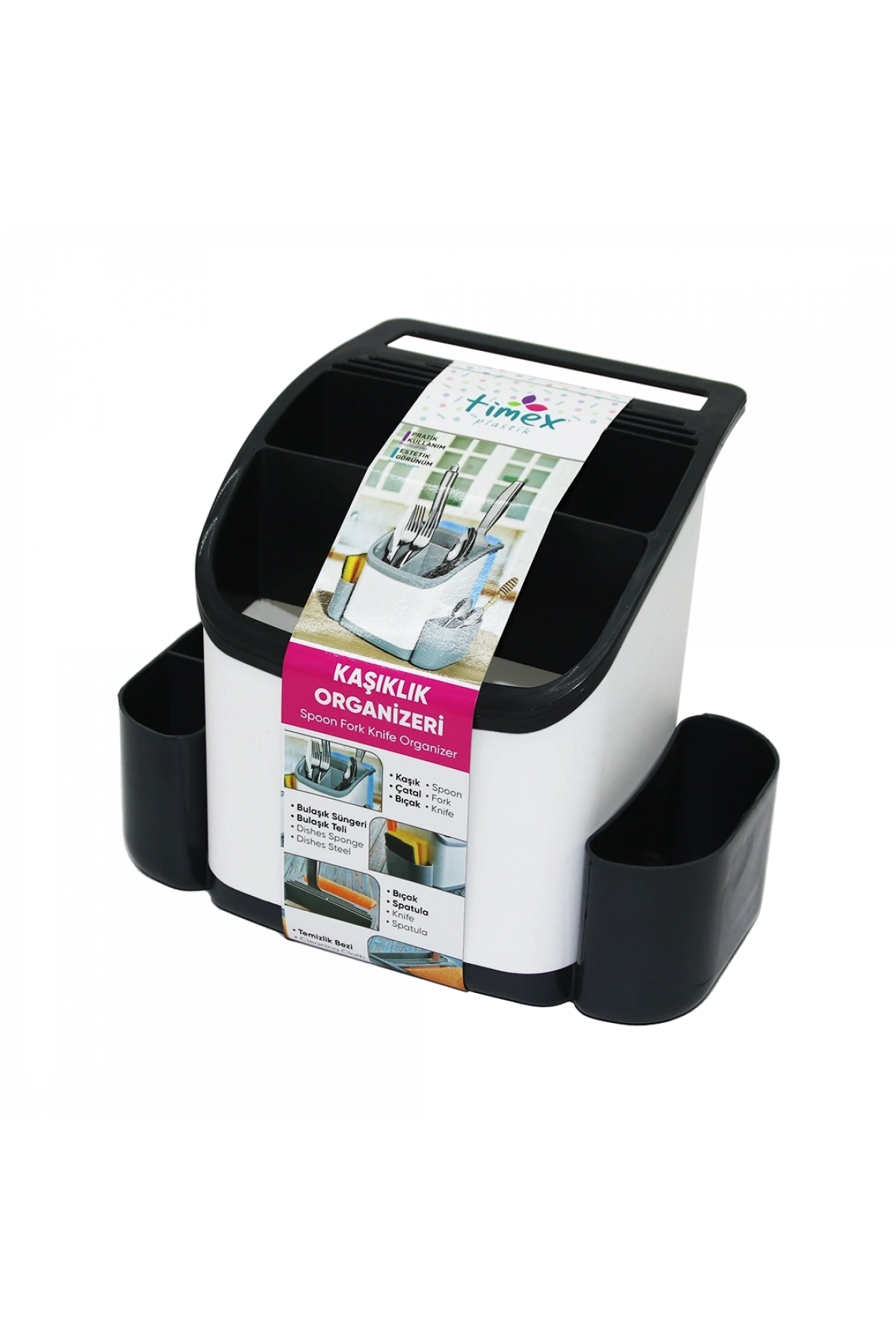 PLASTİK KAŞIKLIK ORGANİZER TEZGAH ÜSTÜ (5047)