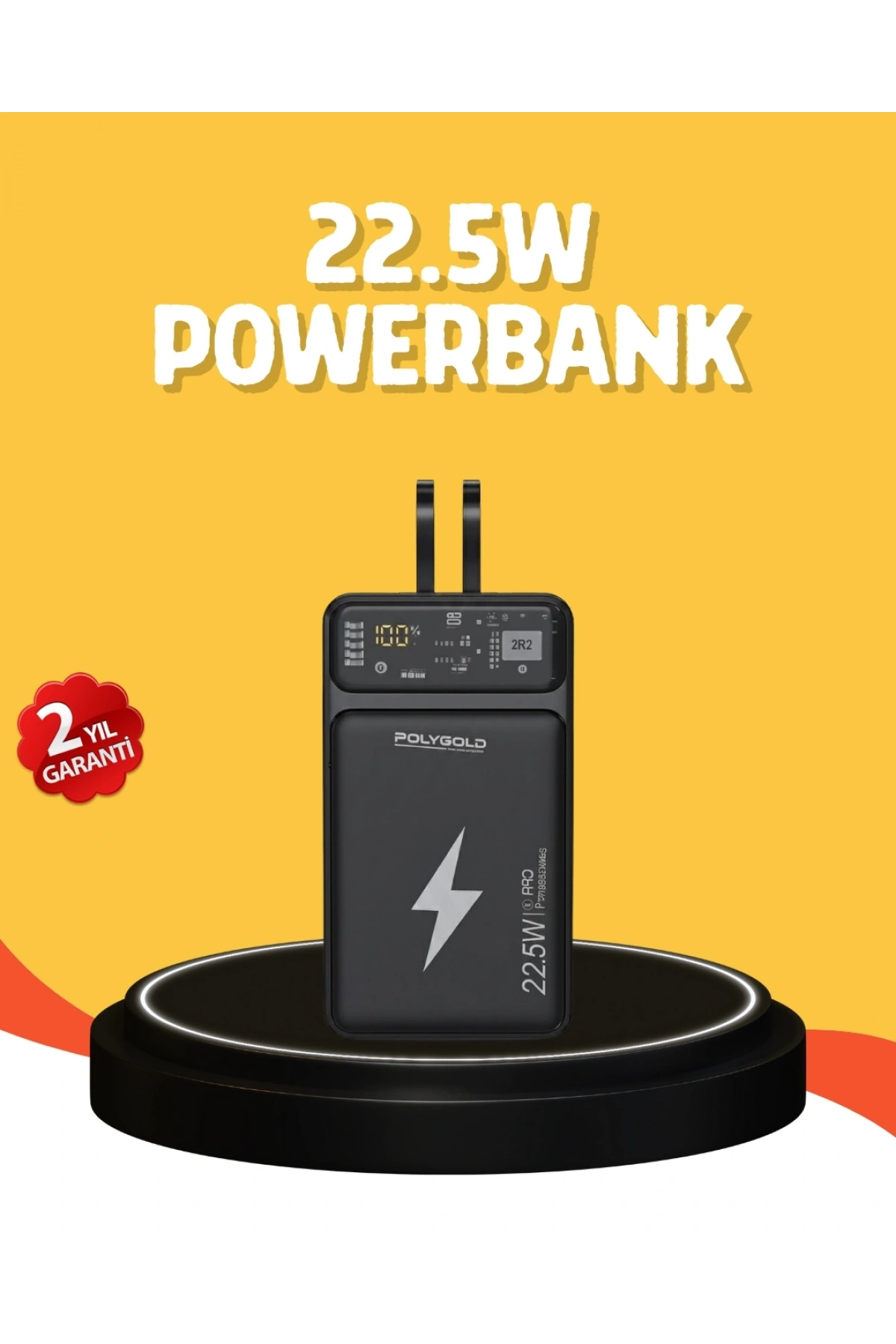 Powerbank 10000 mAh Dijital Göstergeli Taşınabilir