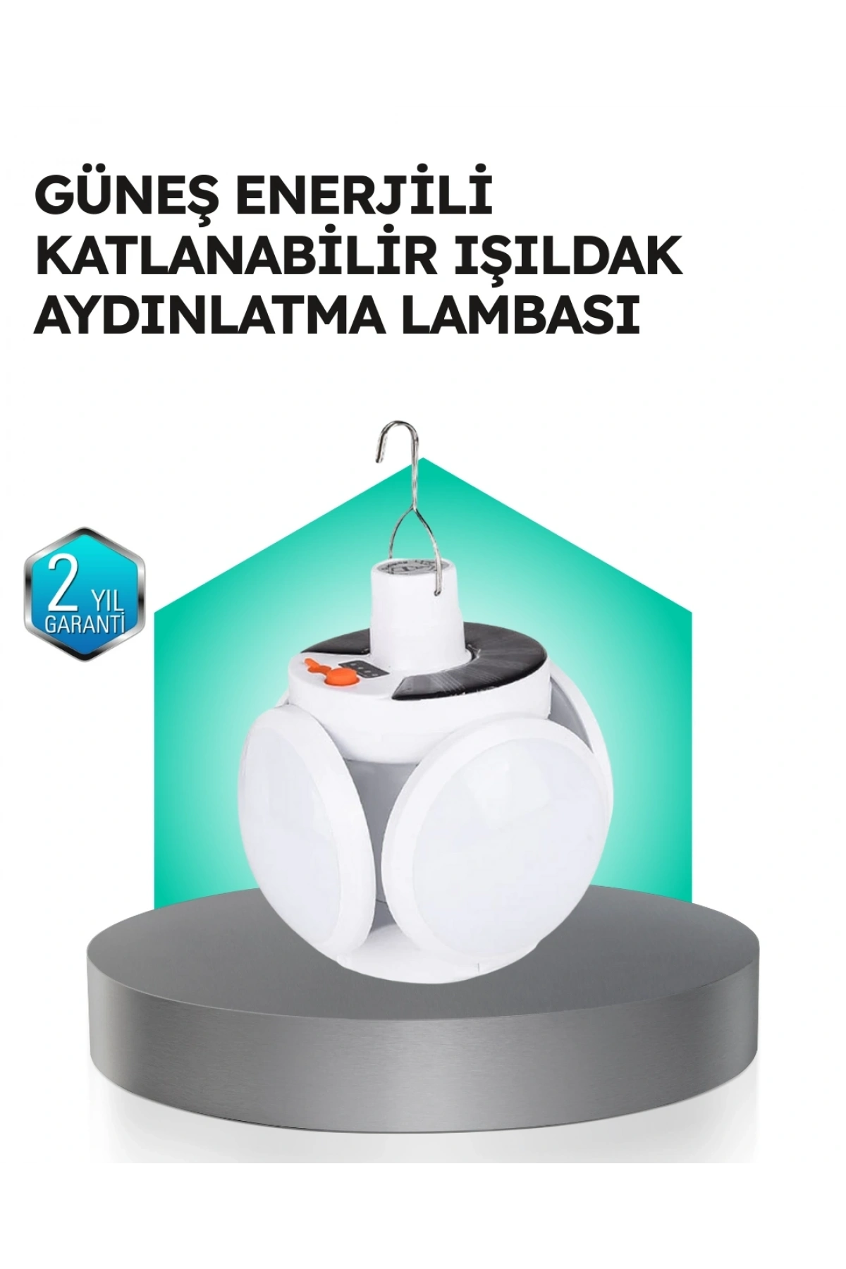 Pratik Katlanabilir Solar LED Aydınlatma Lambası