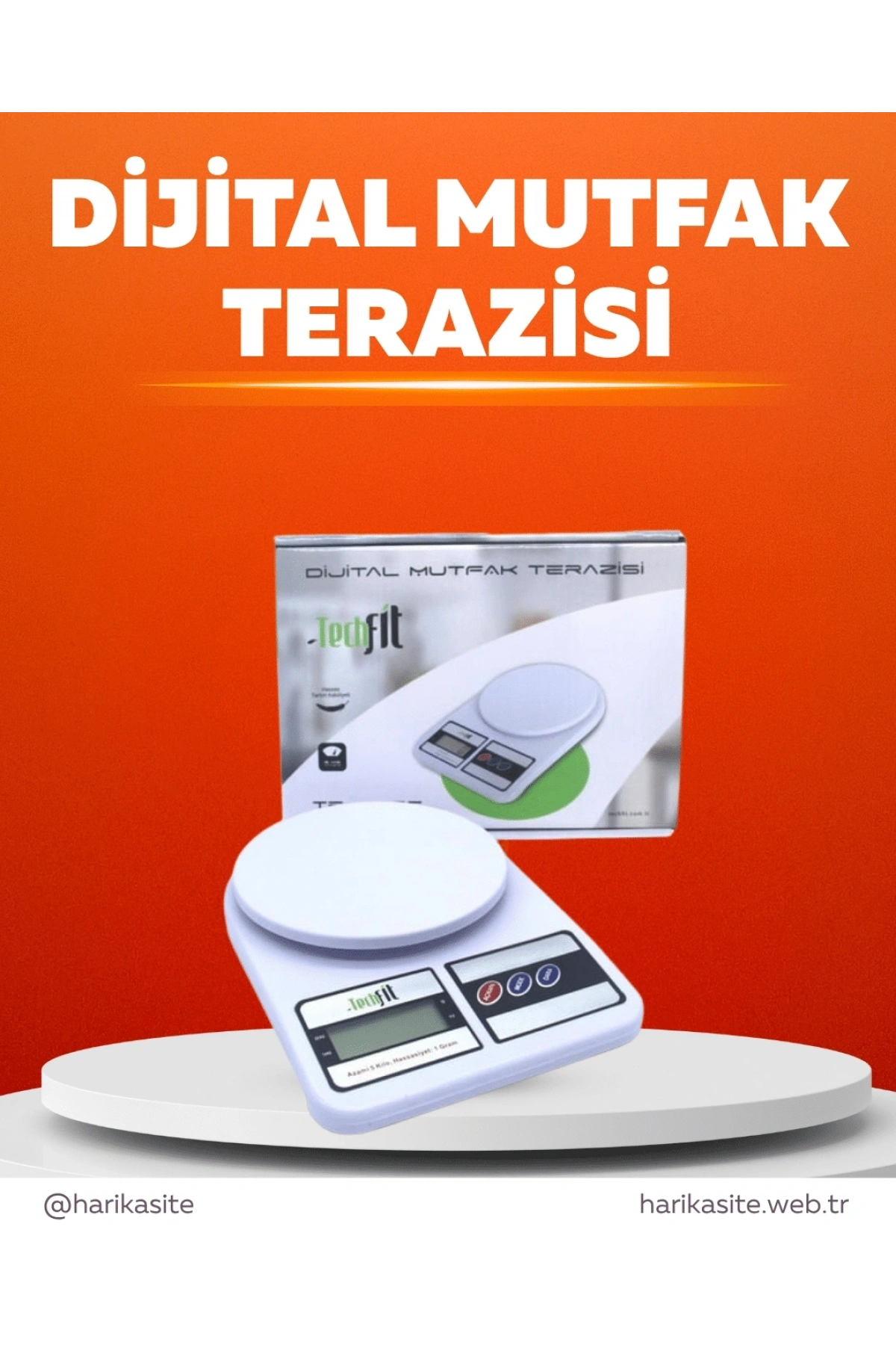 Pratik ve Şık Tasarımıyla Dijital Mutfak Tartısı