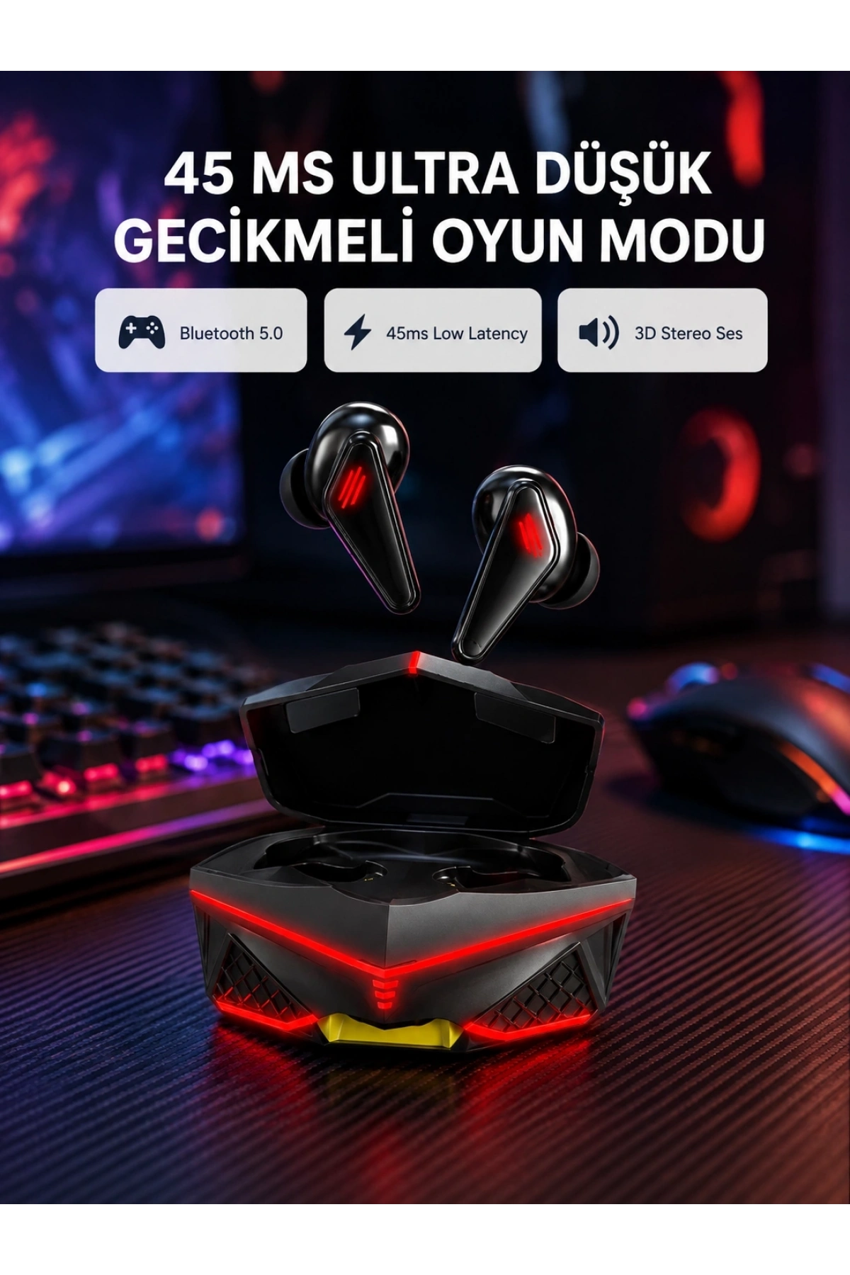 Profesyonel Oyuncular İçin Bluetooth Kulaklık