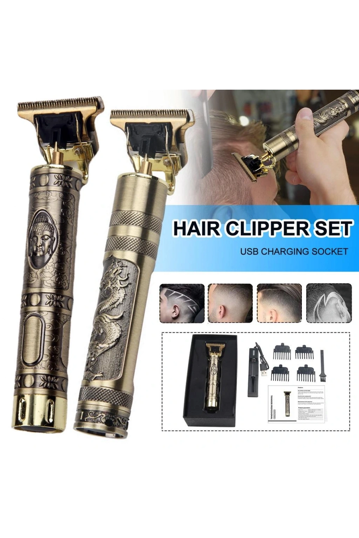 Profesyonel Şarjlı Saç Ve Sakal Tıraş Makinesi (5047)