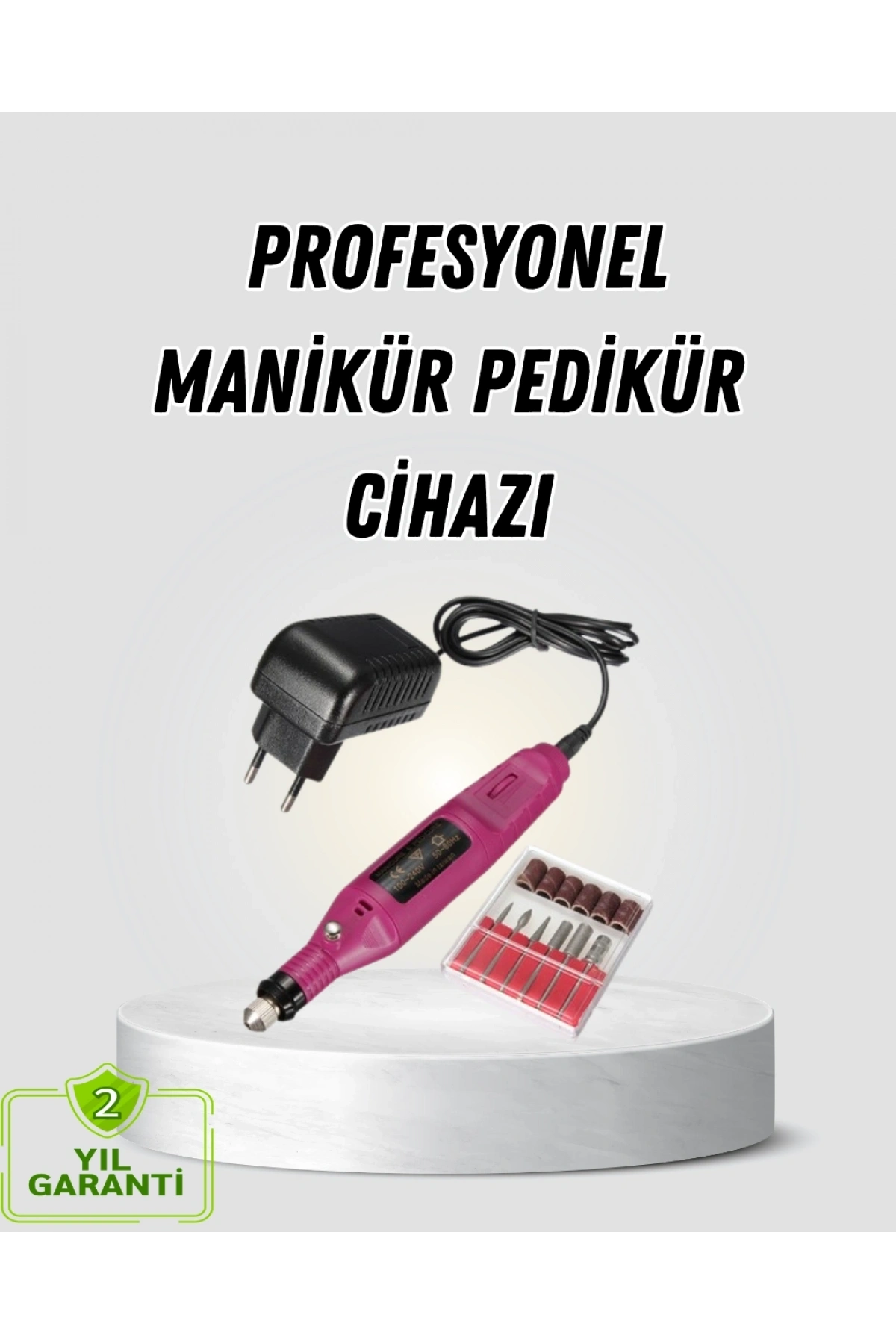 Profesyonel Tırnak Manikür Aleti – Şarjlı, Ayarlanabilir Hız, Düşük Titreşim ve Sessiz Motor Teknolojisi