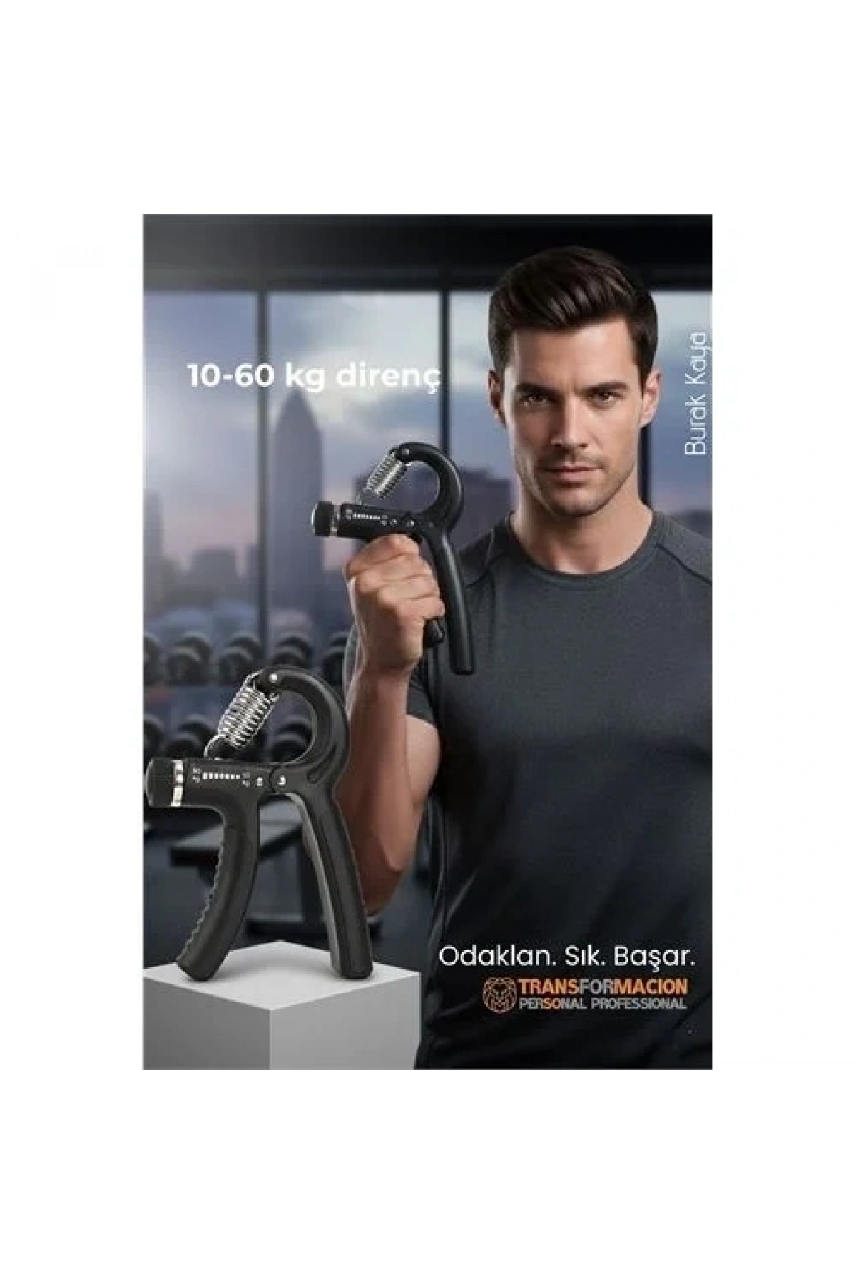 Progrip Ayarlanabilir Profesyonel El Yayı 10-60 Kg | Paslanmaz Çelik Bilek Güçlendirici