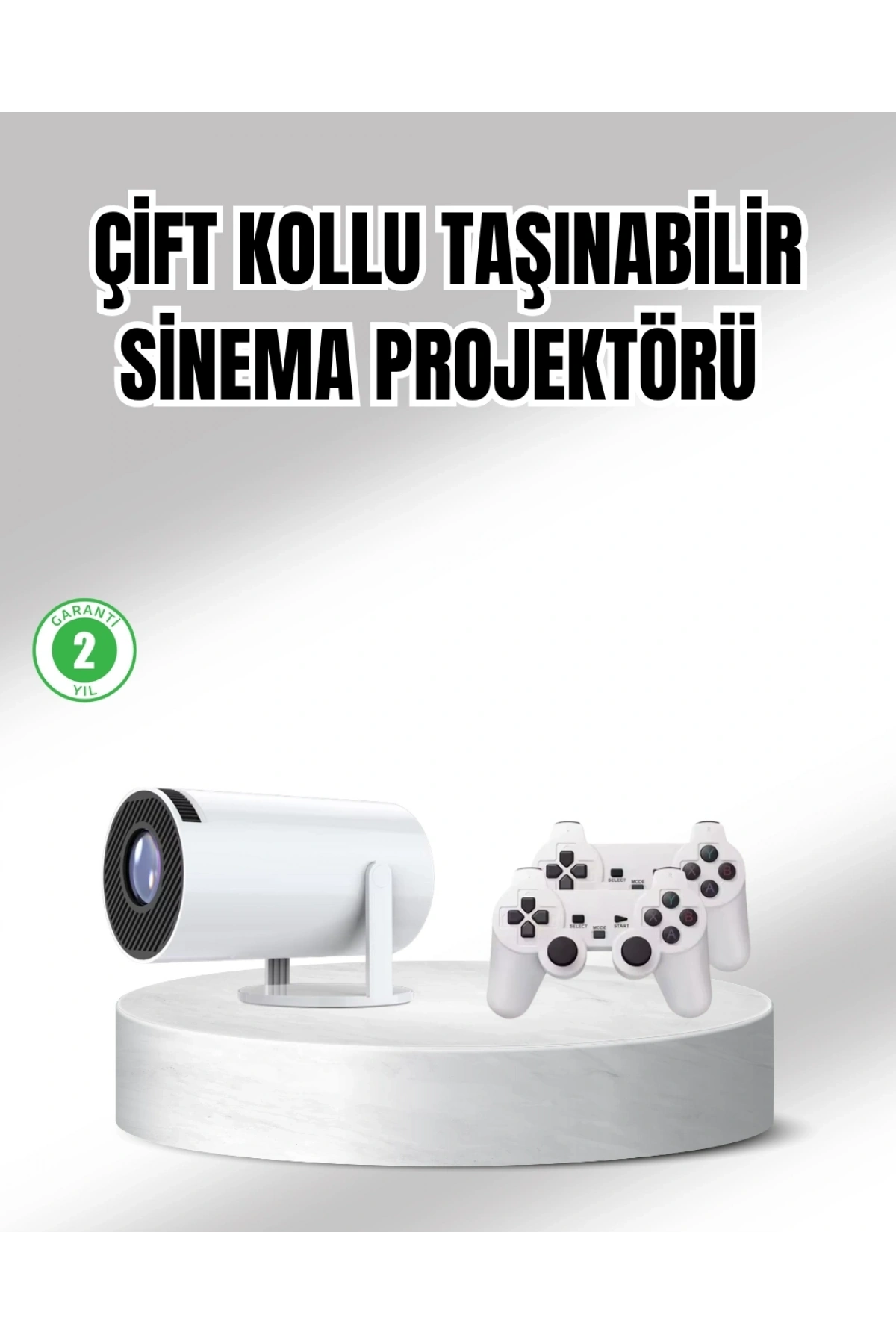 Projeksiyon Cihazı 4K Destekli Kablosuz Bağlantılı Bluetooth 5.0
