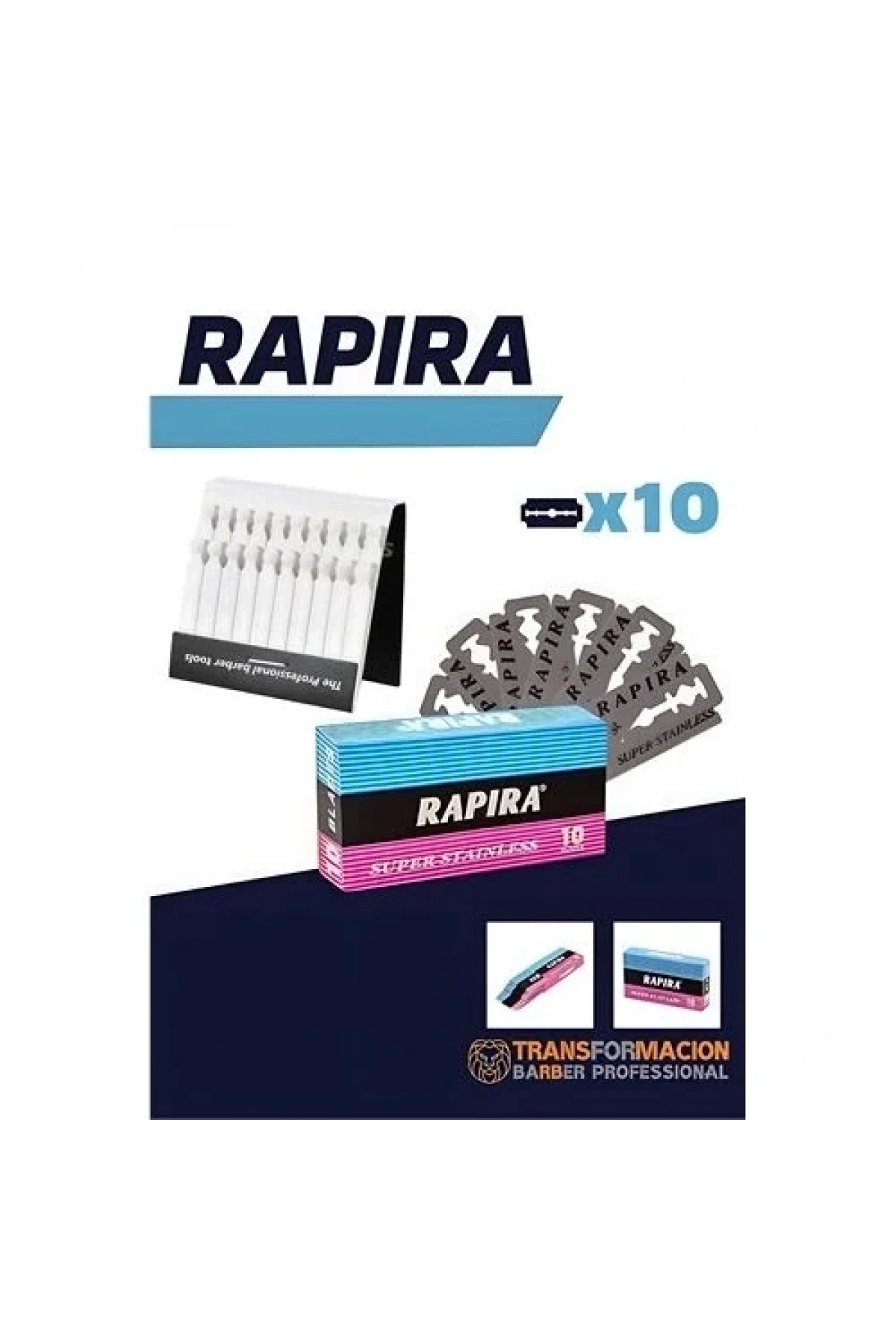 Rapira Platinum 10 Adet Tıraş Jileti Kantaşı Seti 715919