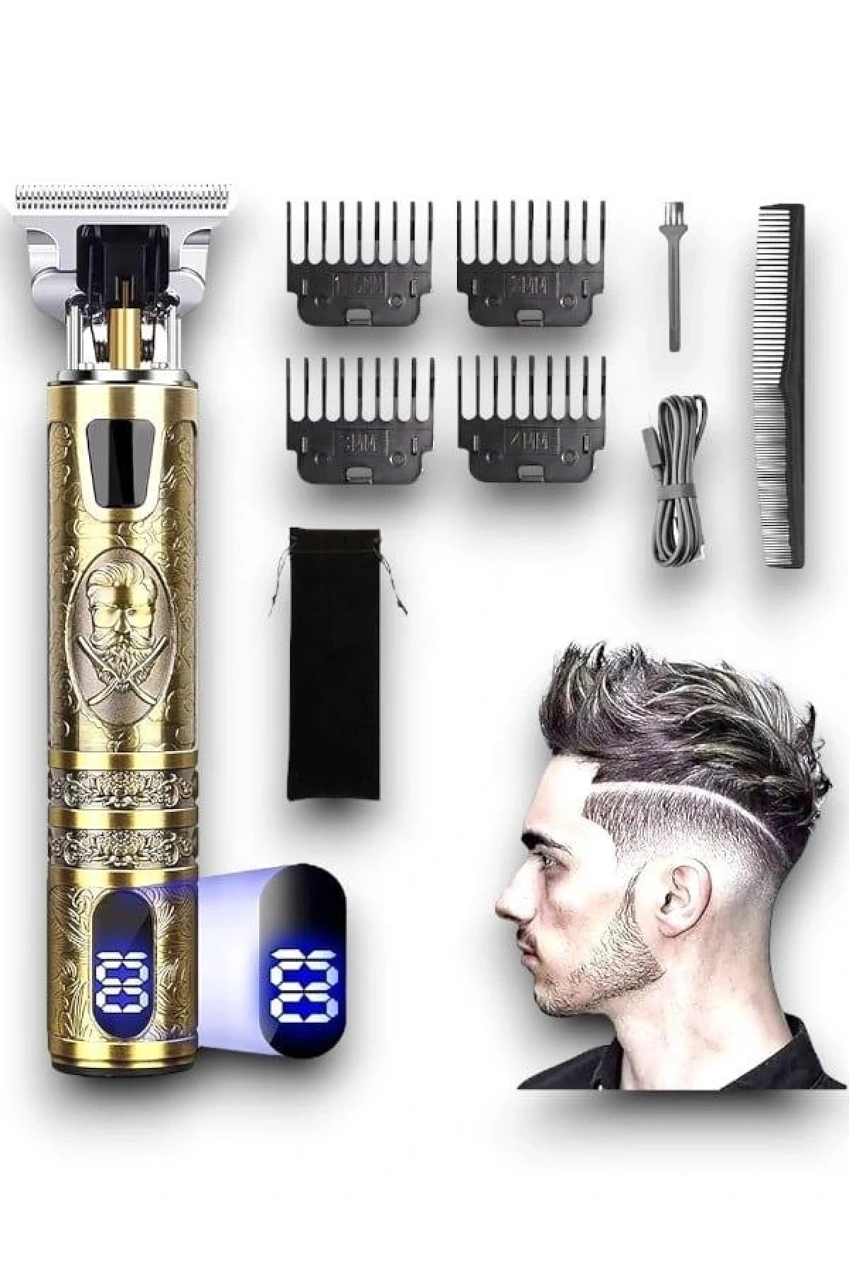 RD 378 Çizik Tıraş Makinesi Seti Dijital