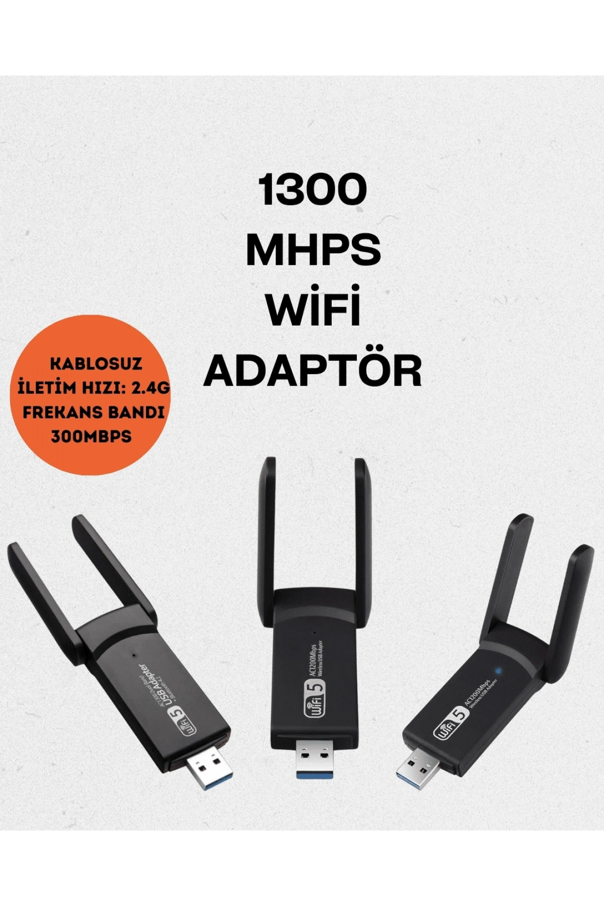 Realtek Chipsetli 5G Destekli Yüksek Hızlı Ağ Adaptörü