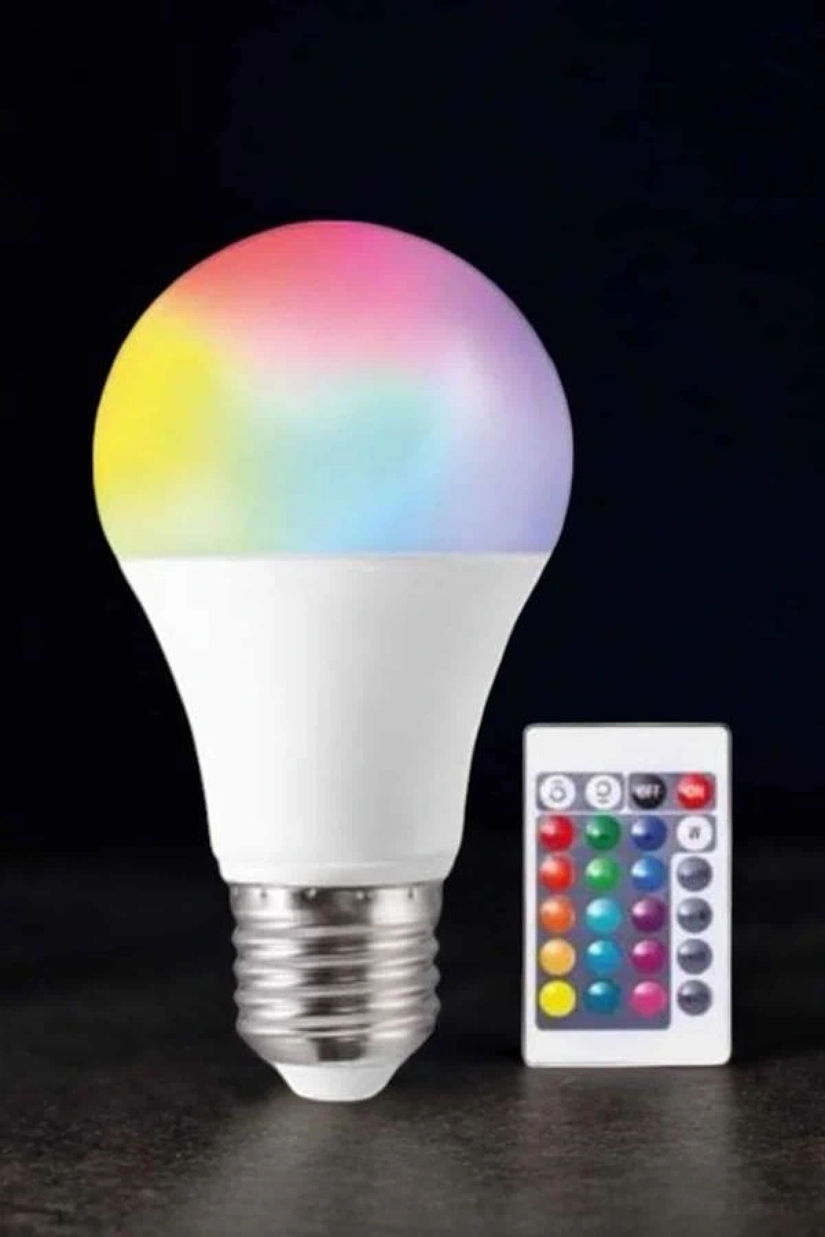 Renk Değiştirebilen RGB Işıklı Led Ampul A+Enerji 15 Watt Led Işık