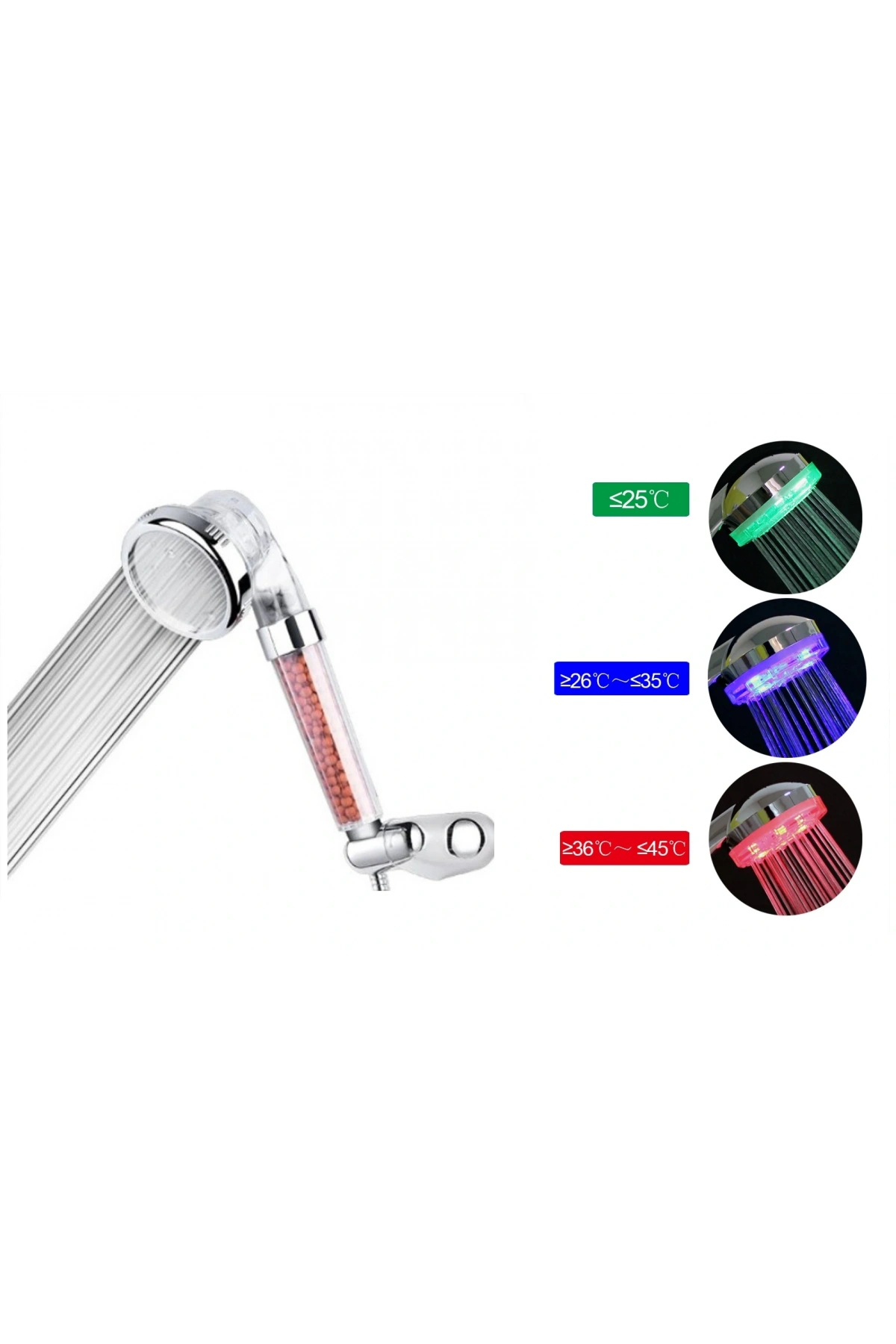 Renk Değiştiren Led Işıklı Duş Başlığı (5047)