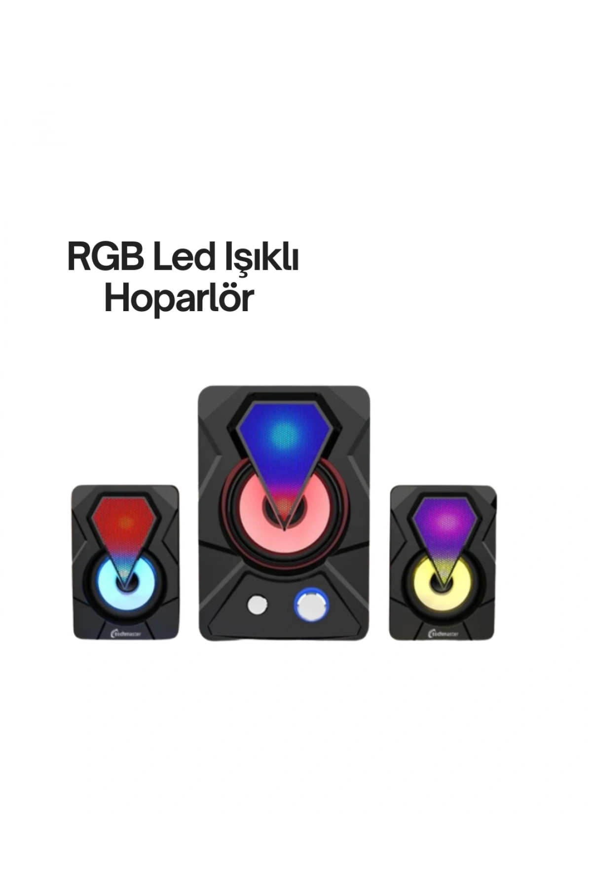 Renkli LED Işıklı Hoparlör